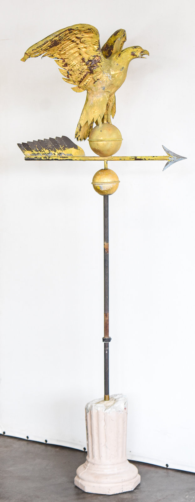 FULL BODIED GILT COPPER EAGLE WEATHERVANE