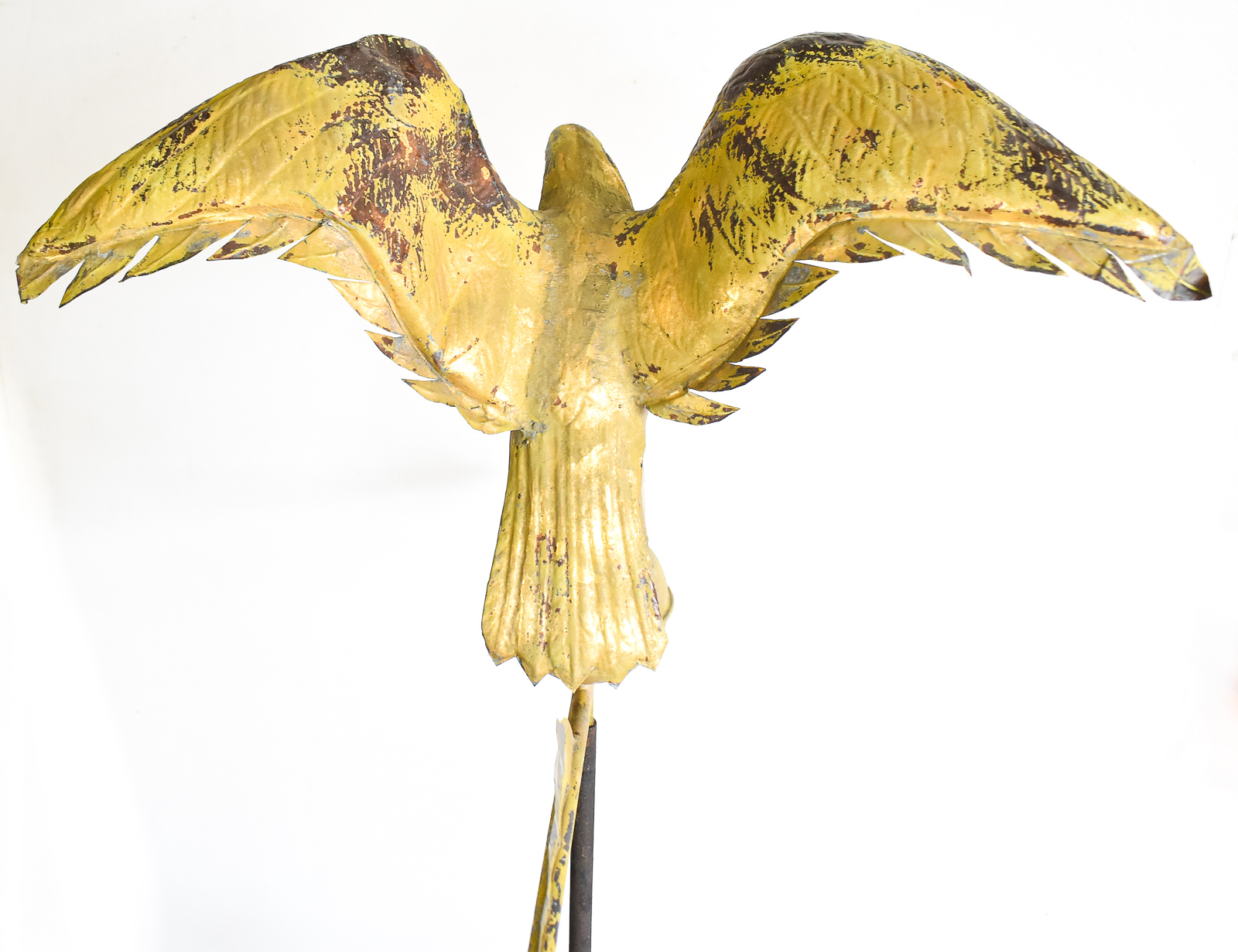 FULL BODIED GILT COPPER EAGLE WEATHERVANE