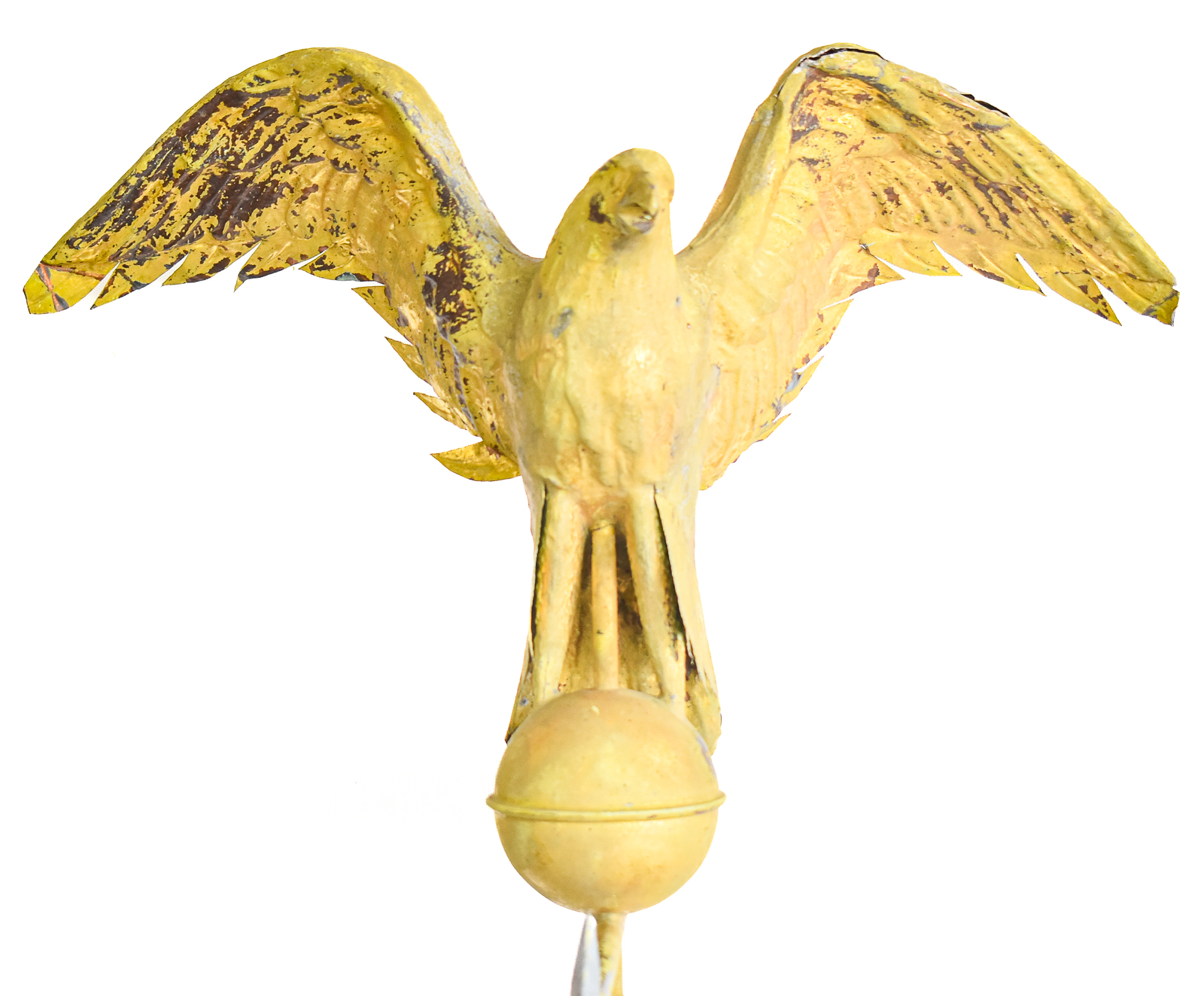 FULL BODIED GILT COPPER EAGLE WEATHERVANE