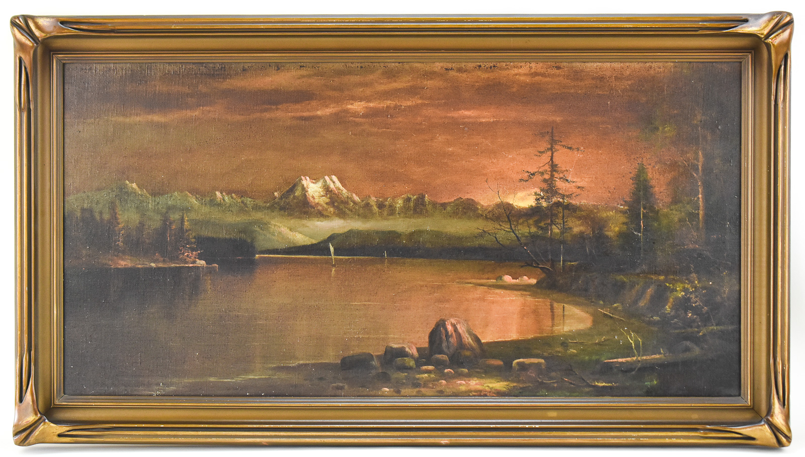 "OLYMPIC PENINSULA AT SUNSET" LANDSCAPE OIL PAINTING