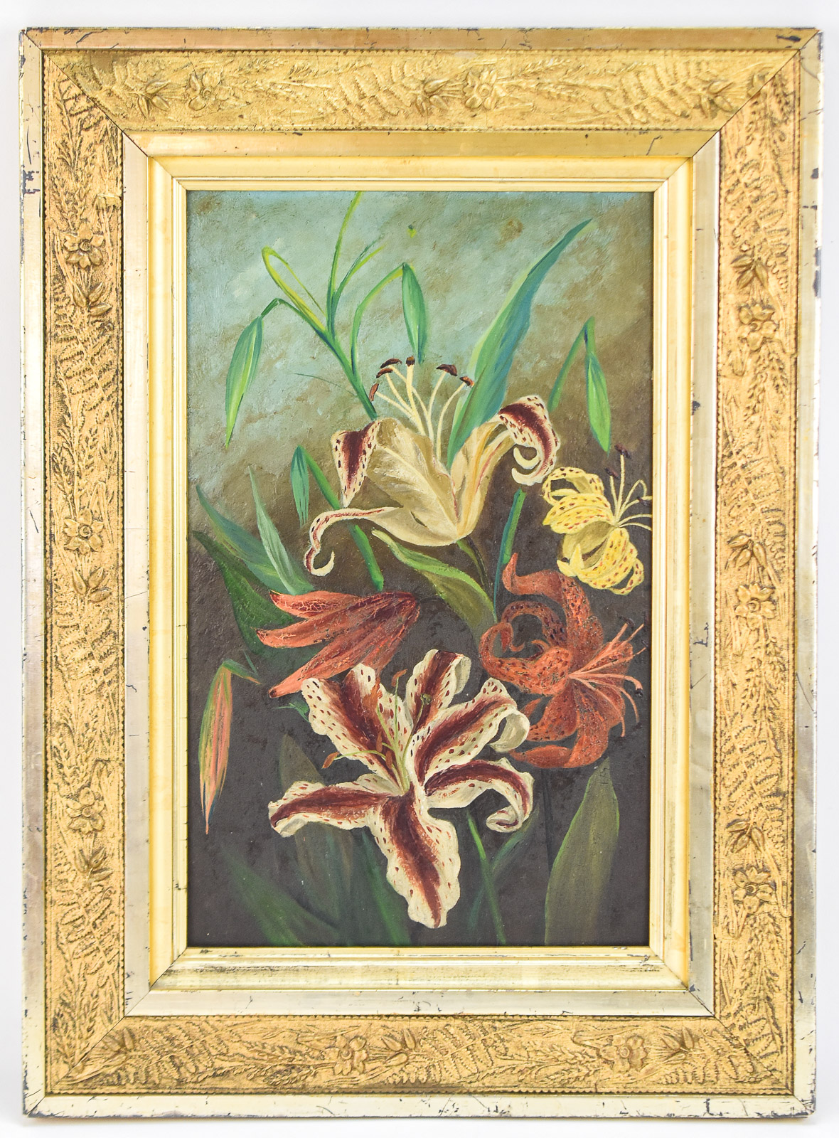 VICTORIAN TIGER LILY STILL LIFE