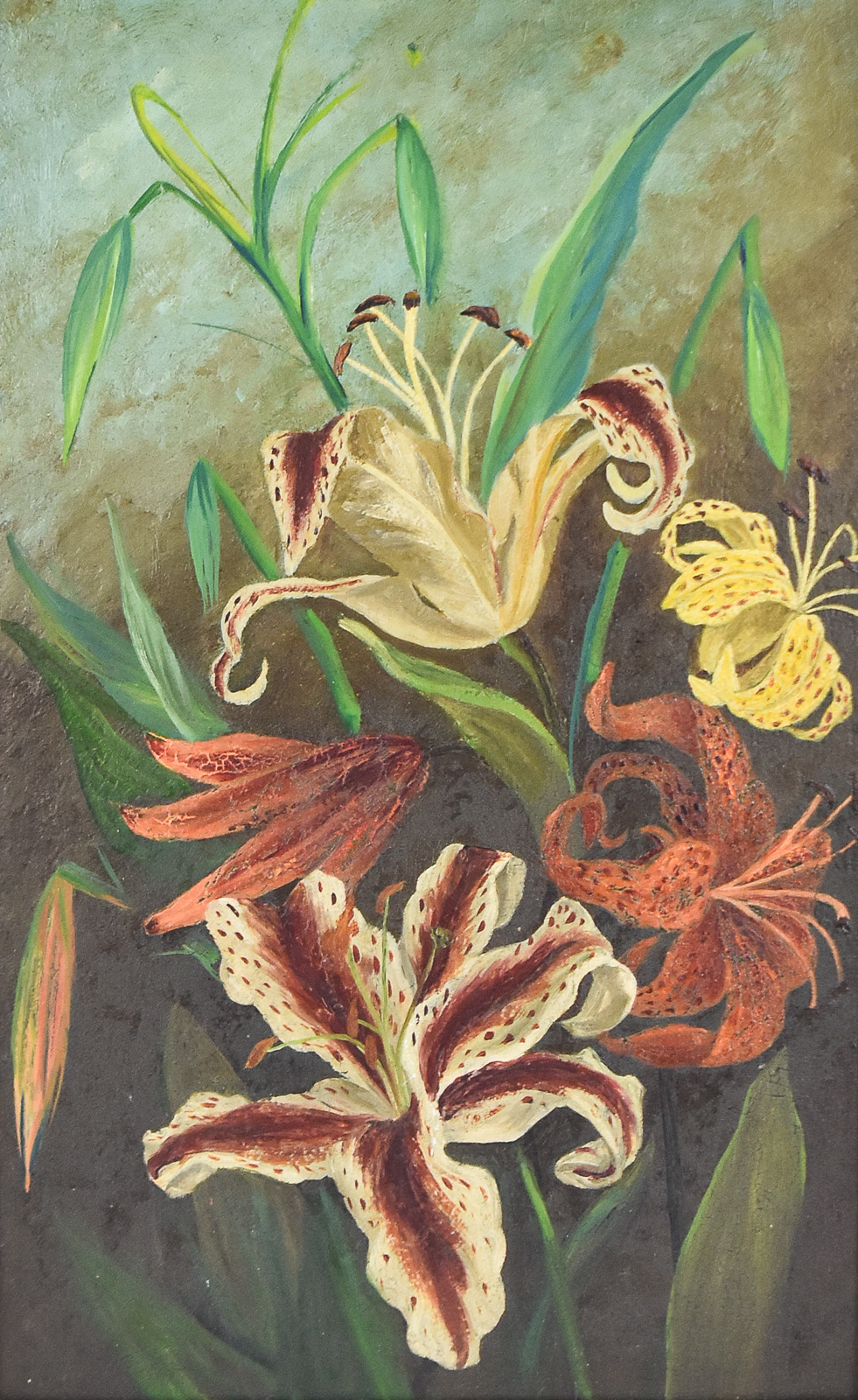 VICTORIAN TIGER LILY STILL LIFE