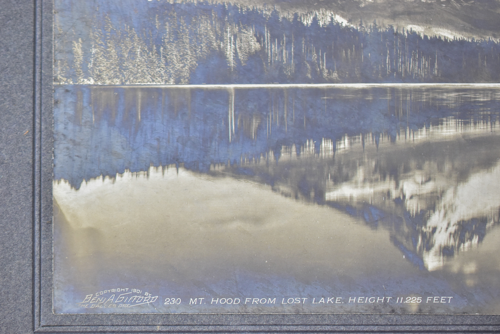 BENJAMIN A. GIFFORD "MT. HOOD FROM LOST LAKE" PHOTOGRAPH