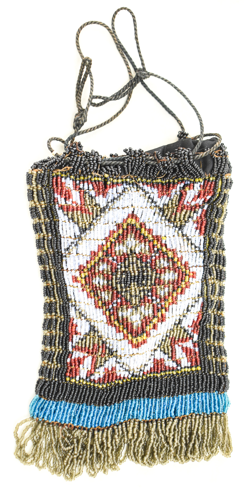 VICTORIAN MICRO-BEADED DRAWSTRING PURSE