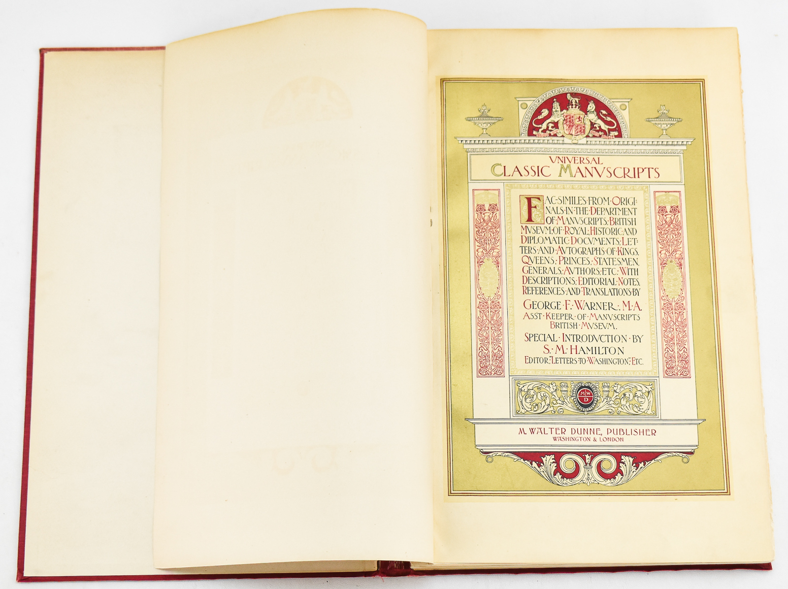 UNIVERSAL CLASSIC MANUSCRIPT; ABRIDGED EDITION