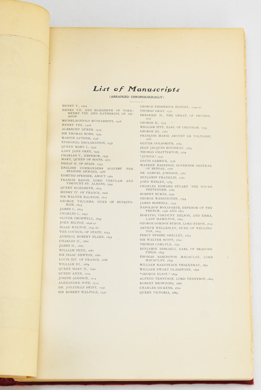 UNIVERSAL CLASSIC MANUSCRIPT; ABRIDGED EDITION