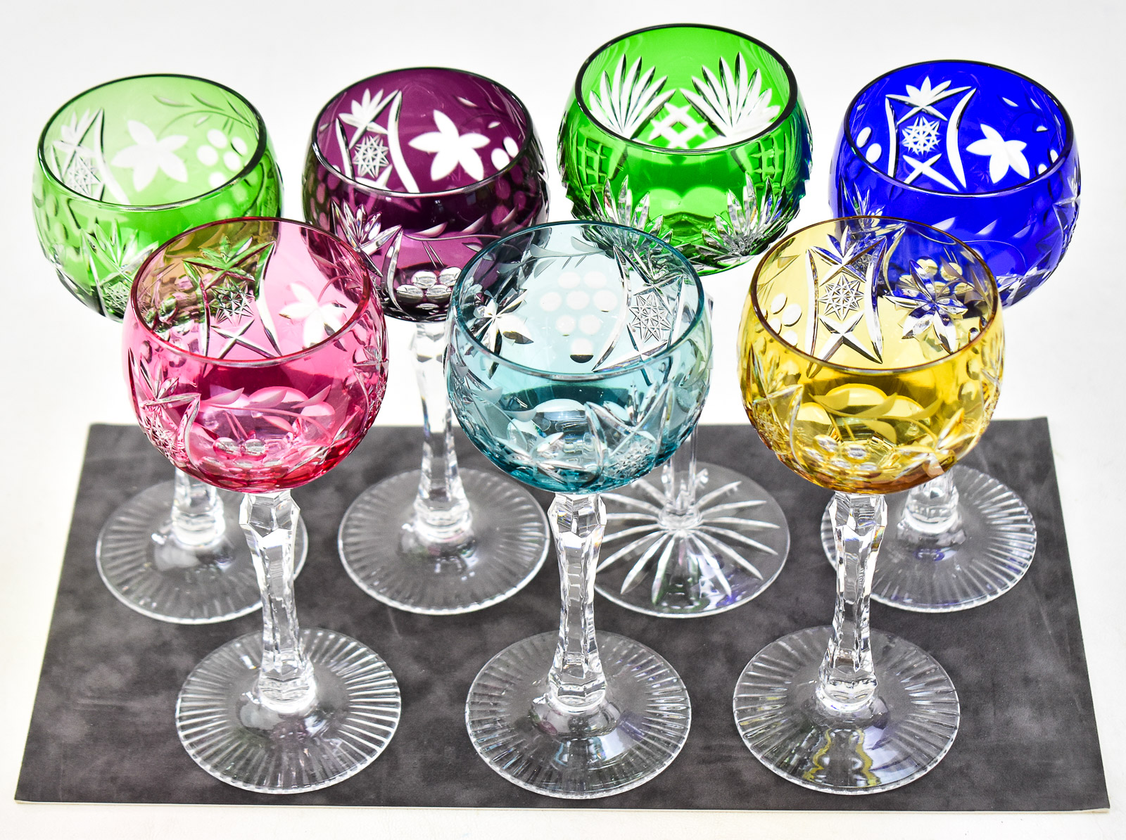 BOHEMIAN CUT-TO-CLEAR CRYSTAL DRINKWARE