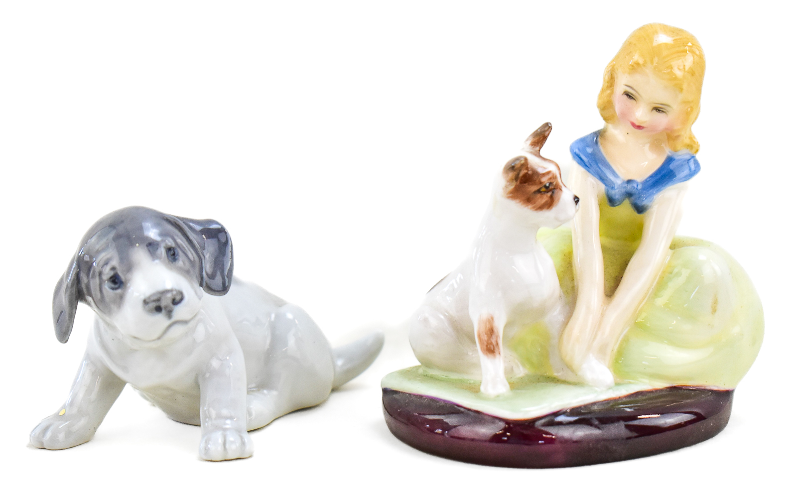 ROYAL DOULTON & ROYAL COPENHAGEN FIGURINE PAIRING