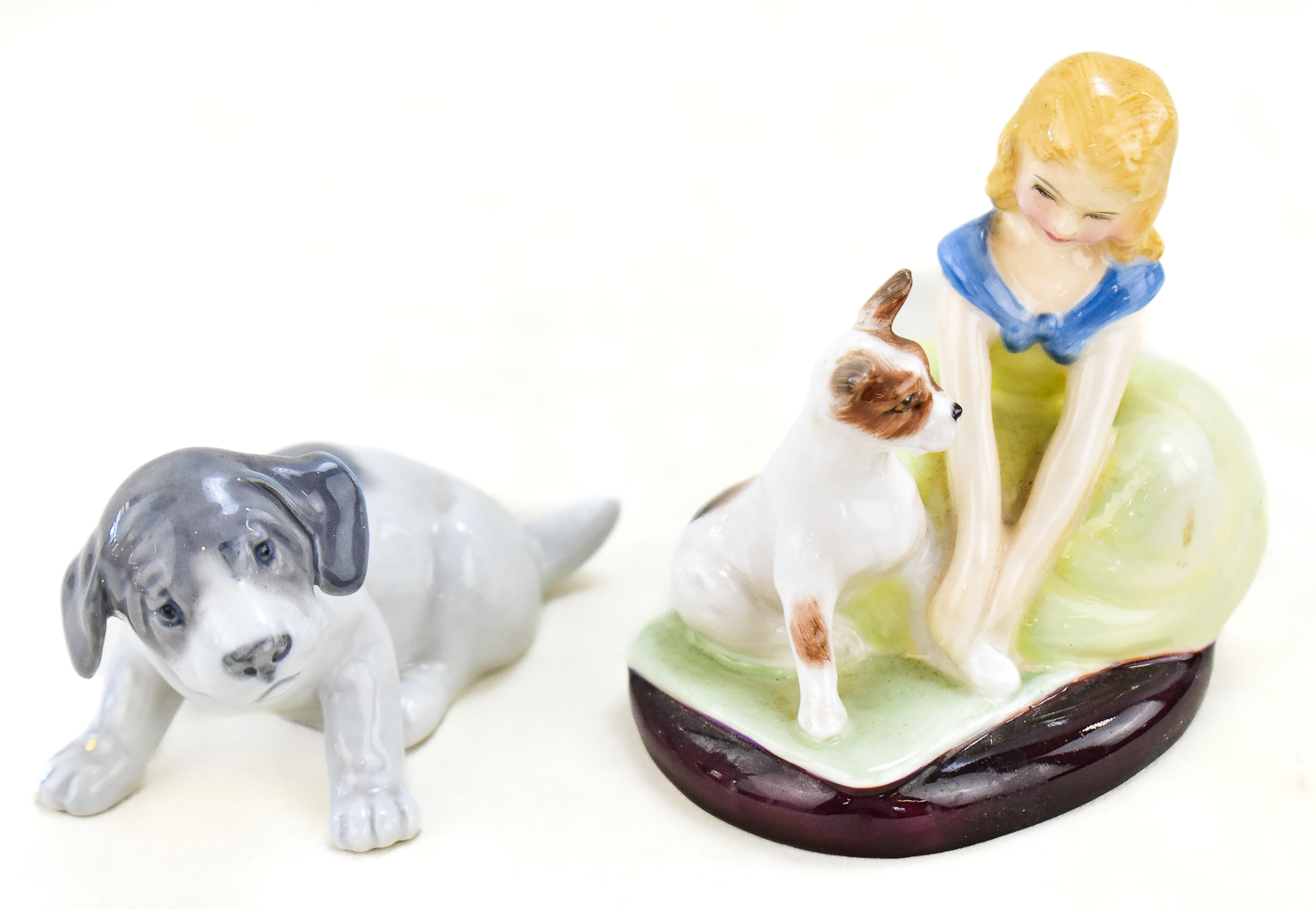 ROYAL DOULTON & ROYAL COPENHAGEN FIGURINE PAIRING