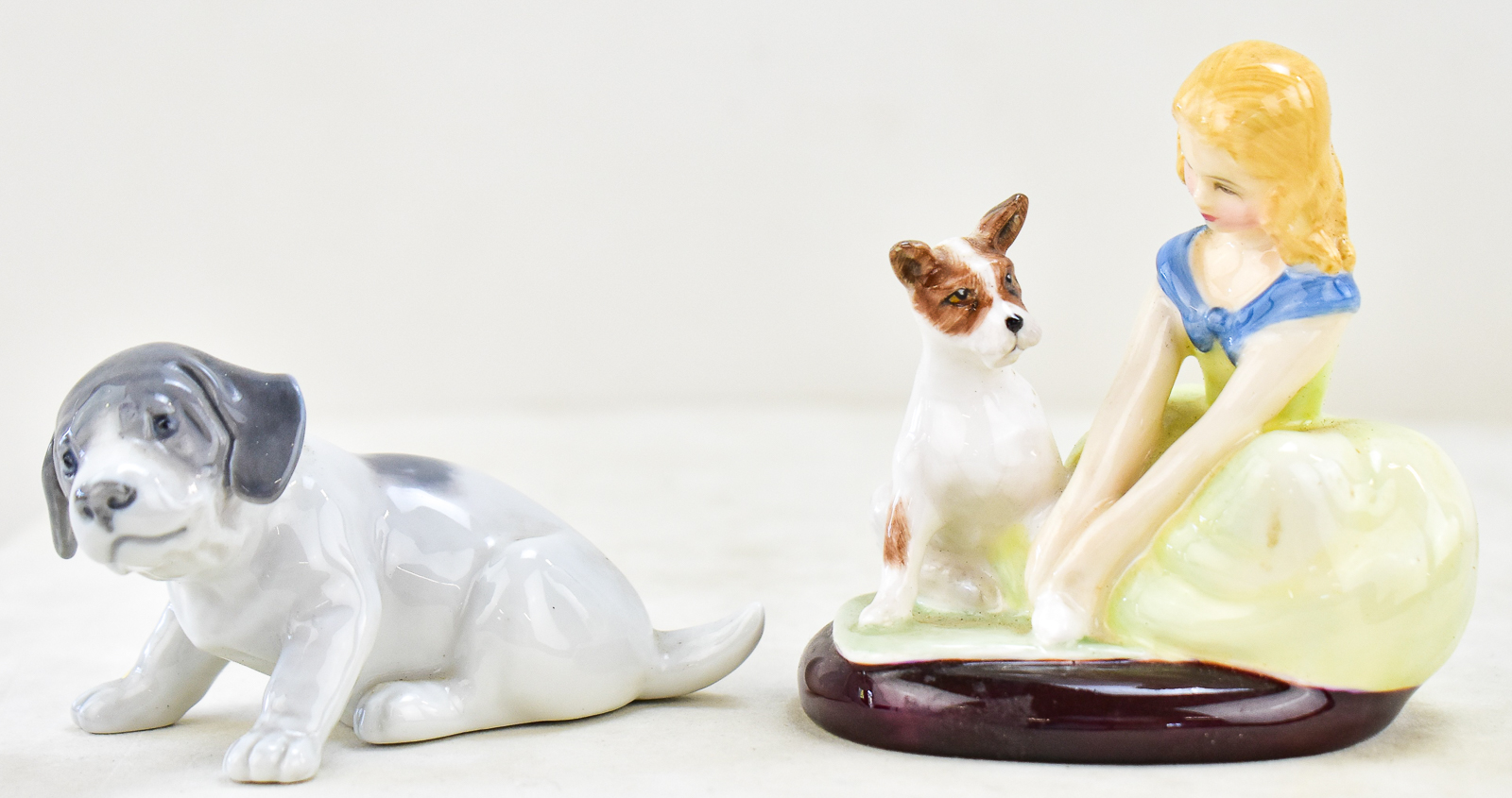 ROYAL DOULTON & ROYAL COPENHAGEN FIGURINE PAIRING