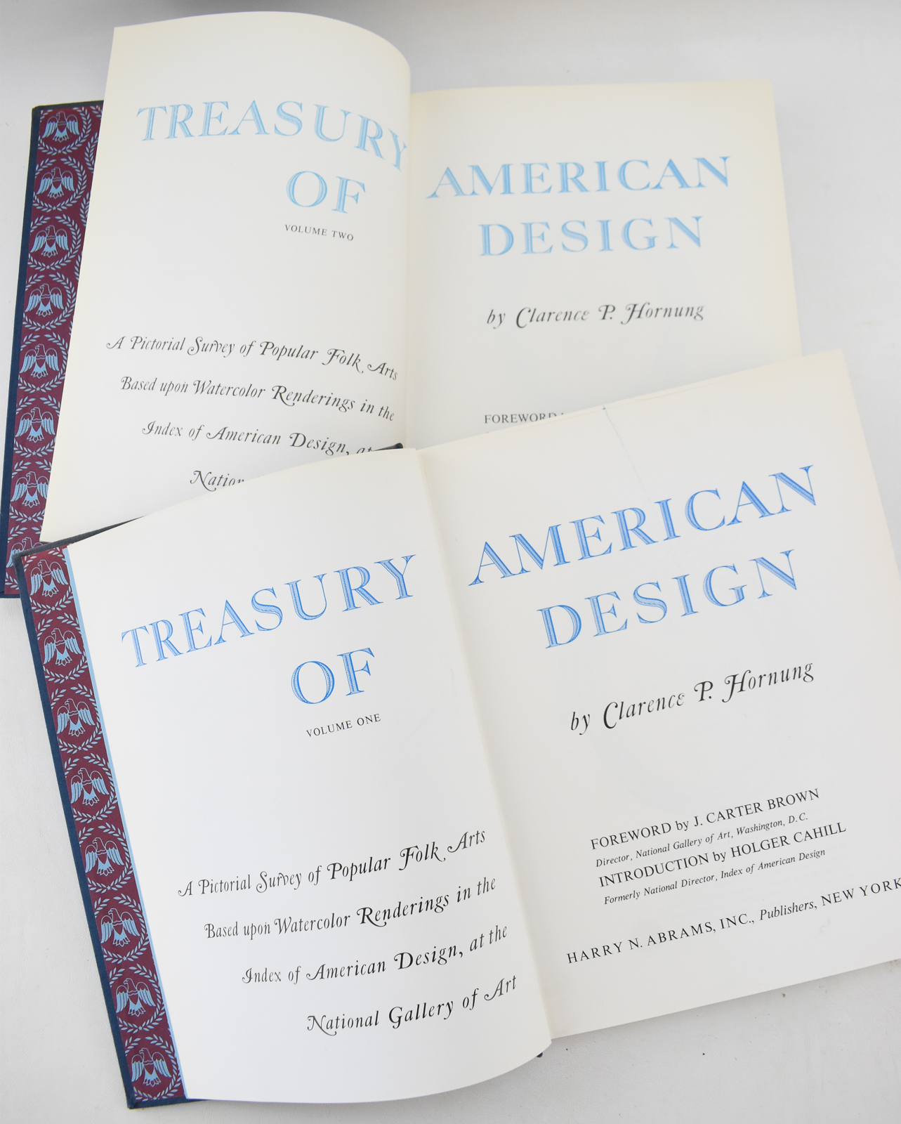 CLARENCE HORNUNG "TREASURY OF AMERICAN DESIGN" TWO-VOLUME SET