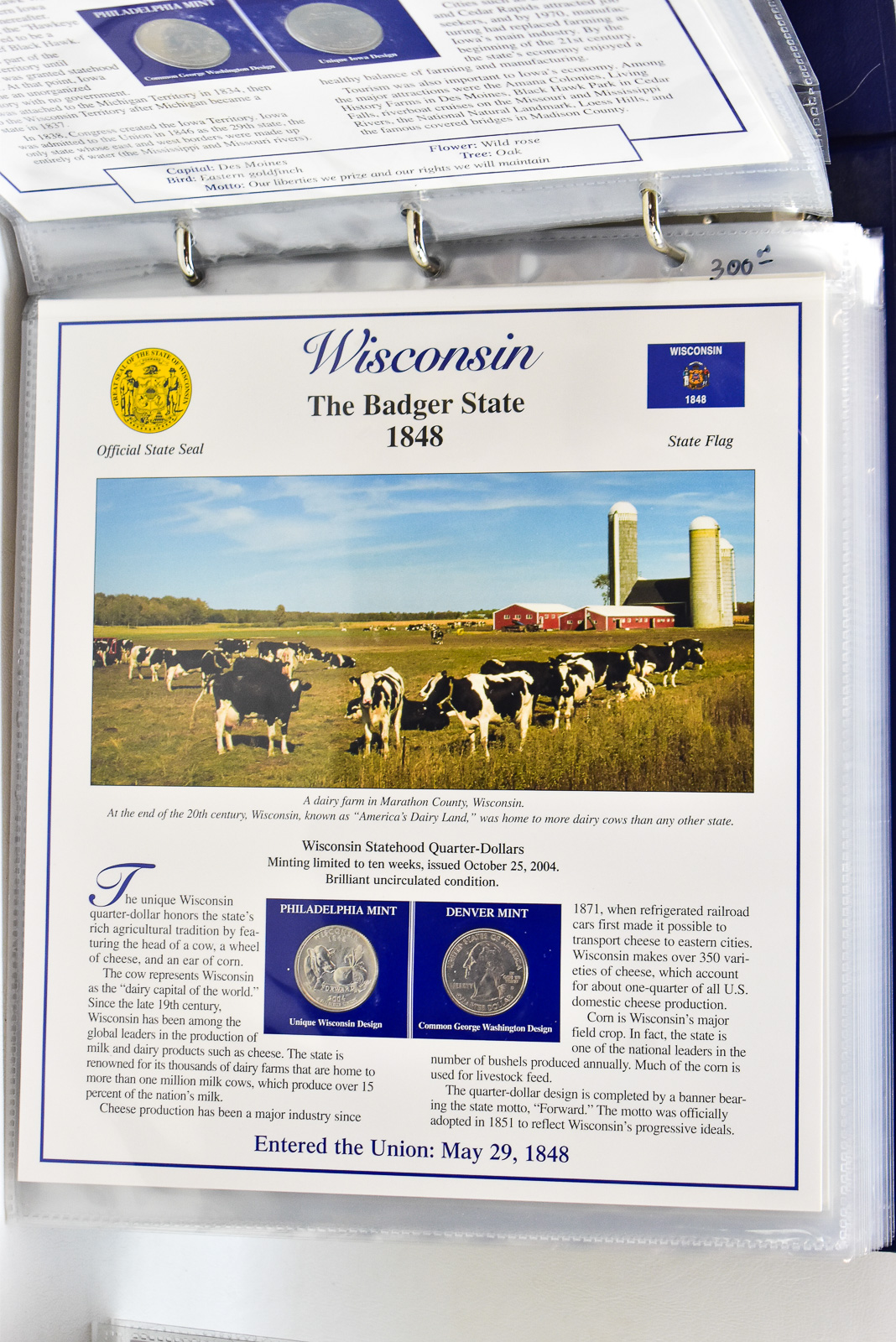U.S. COMPLETE STATEHOOD QUARTERS COLLECTION & OTHER COLLECTIBLE QUARTERS