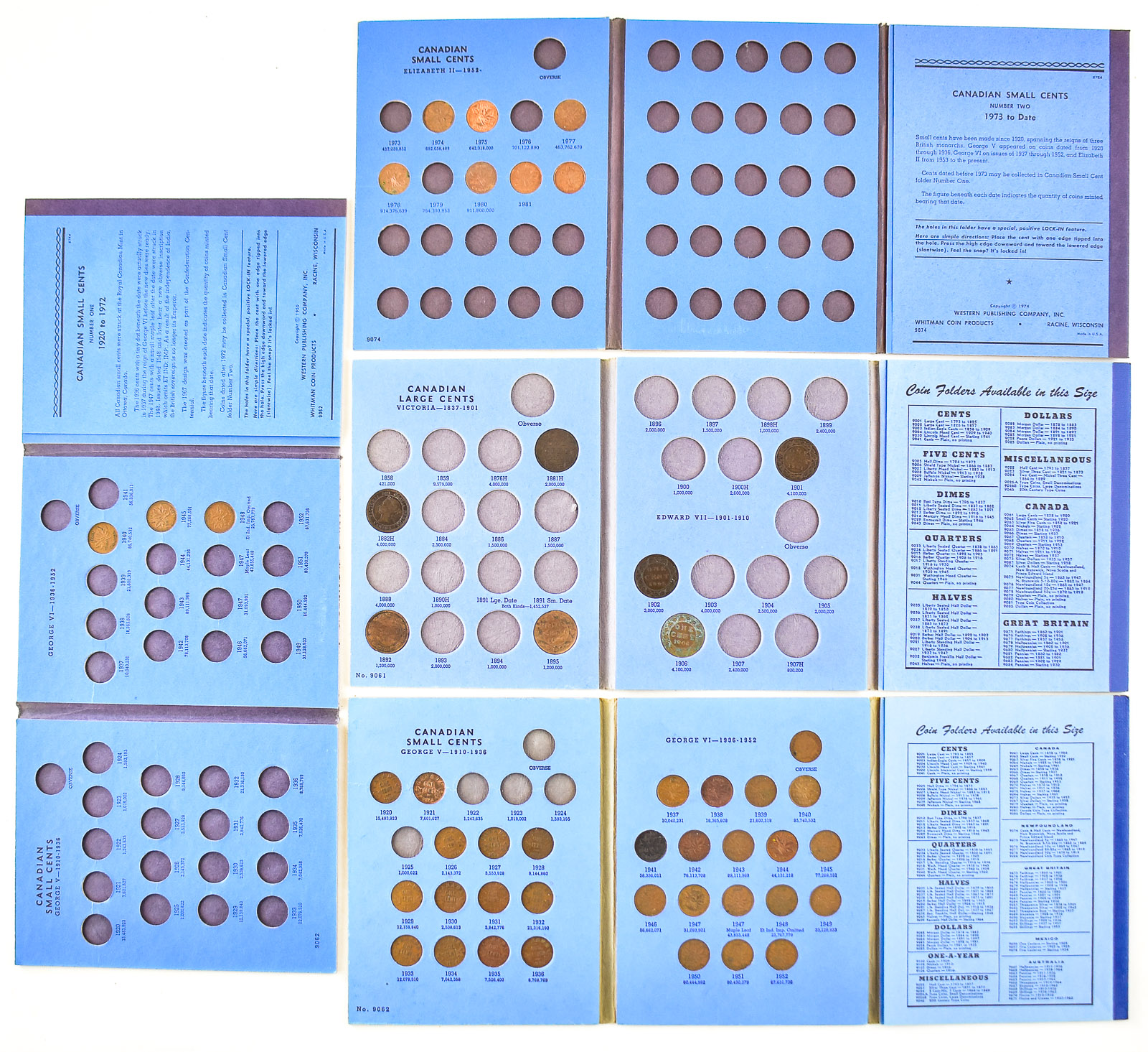 CANADIAN SMALL AND LARGE CENT COLLECTION