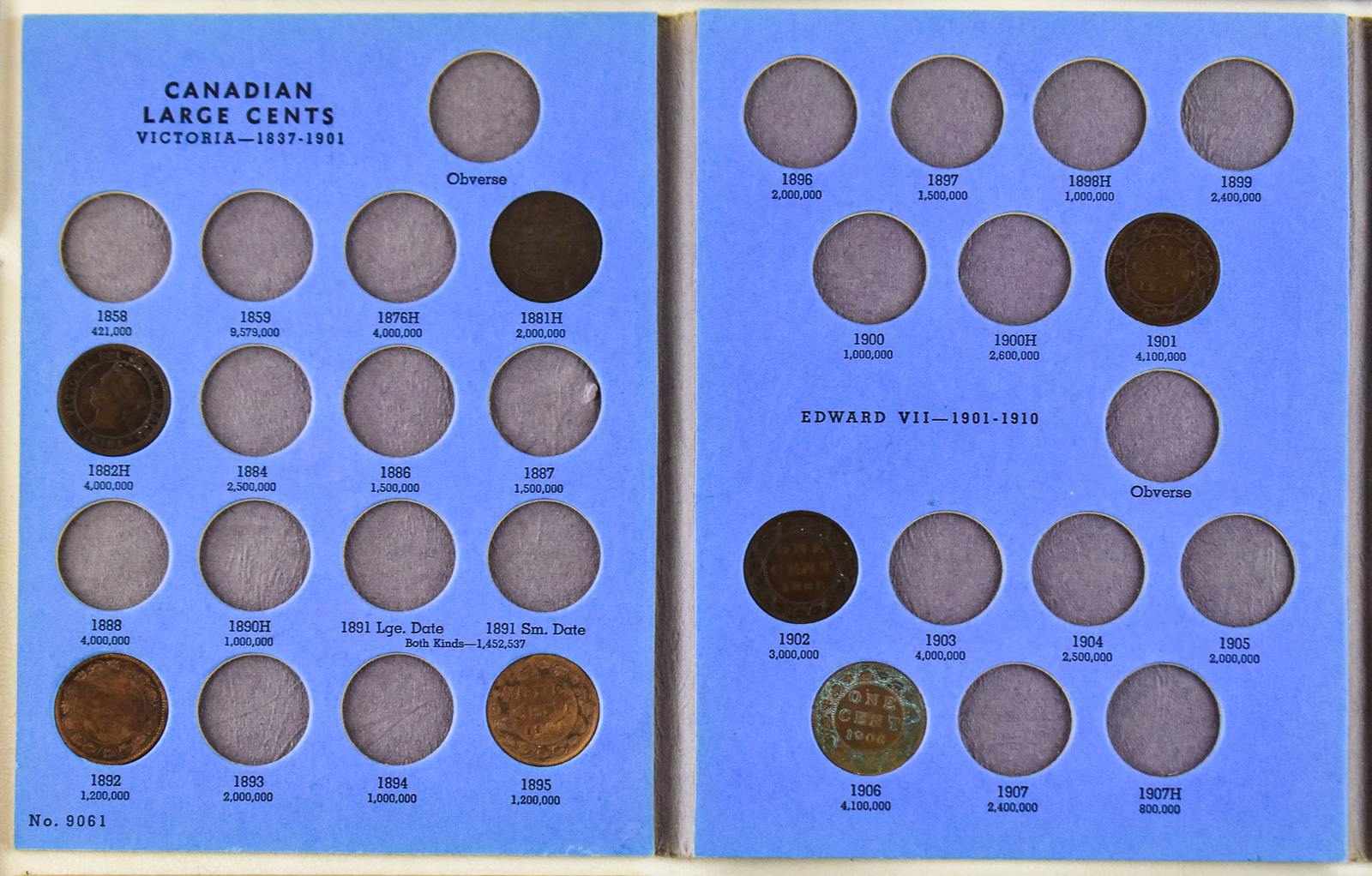 CANADIAN SMALL AND LARGE CENT COLLECTION