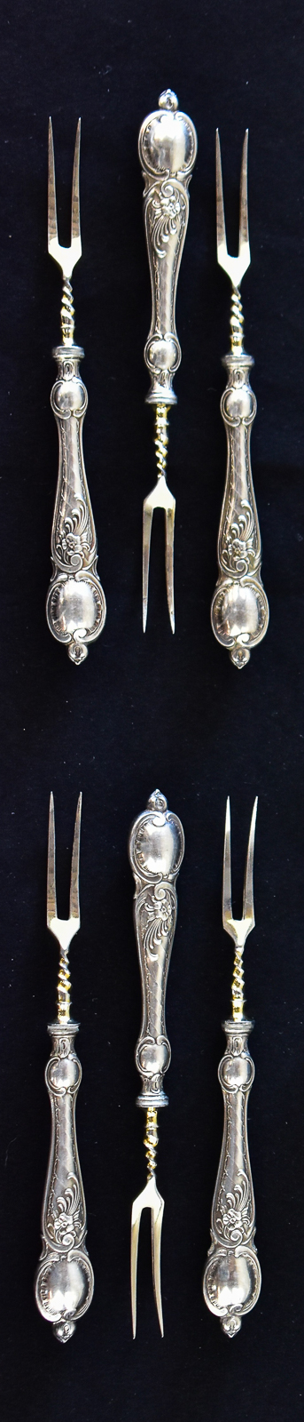 ASSORTMENT OF SILVER-PLATE AND STERLING HANDLED FLATWARE