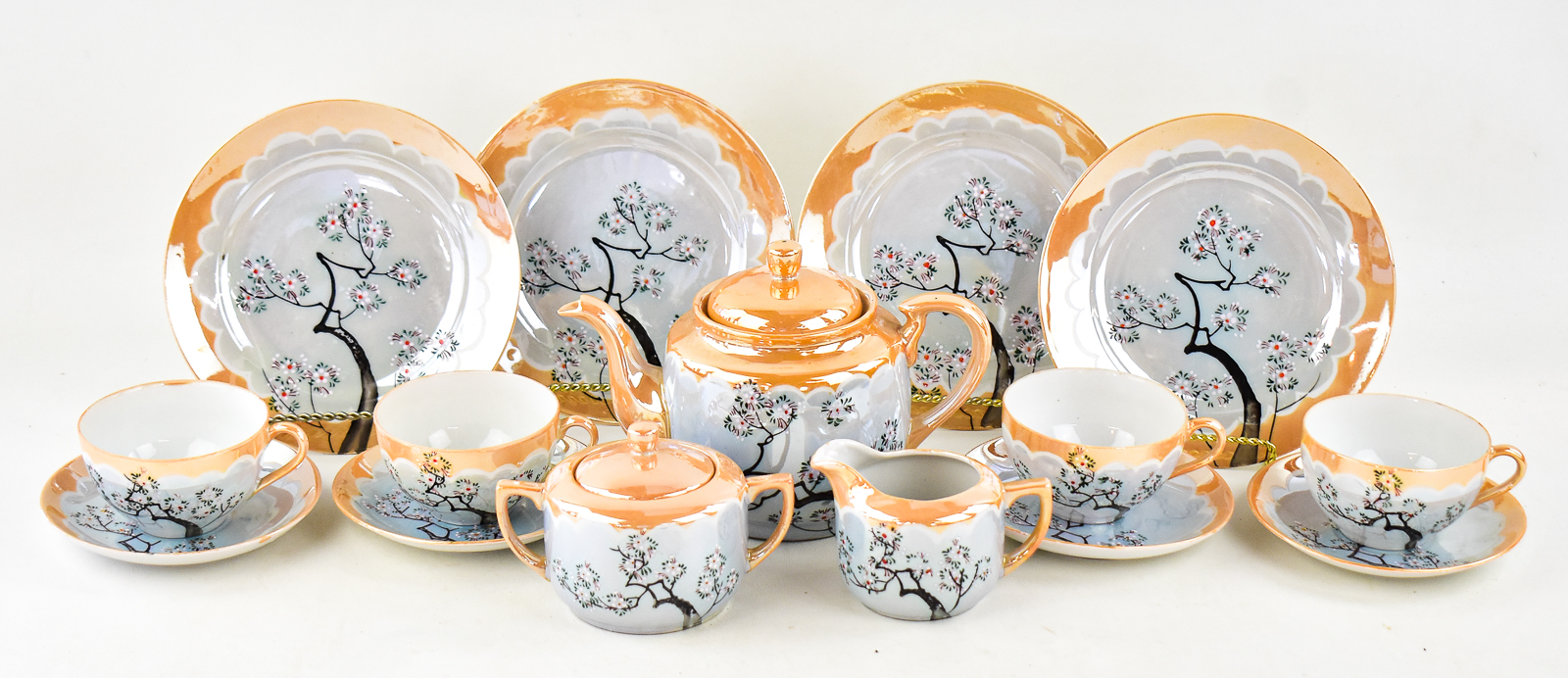 JAPANESE LUSTERWARE LUNCHEON SET