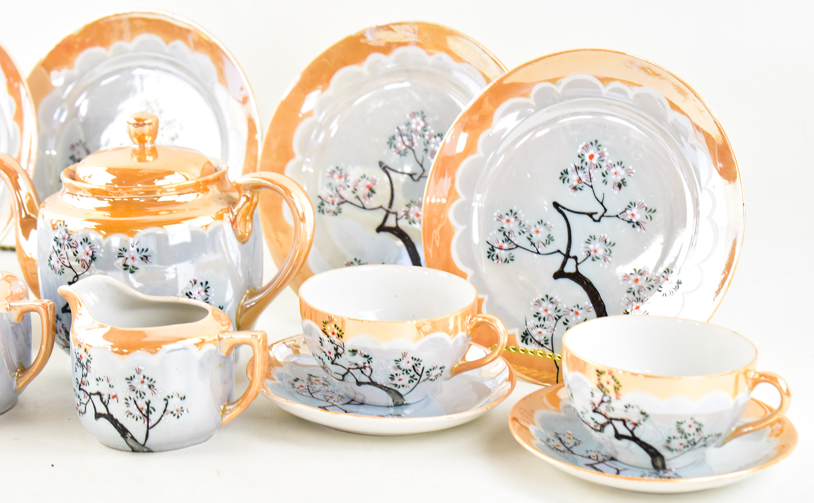 JAPANESE LUSTERWARE LUNCHEON SET