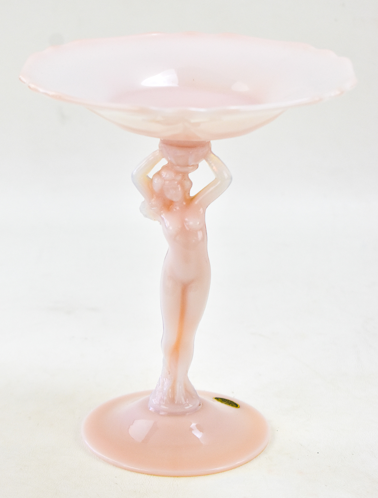 CAMBRIDGE CROWN TUSCAN "STATUESQUE" NUDE CLAMSHELL COMPOTE