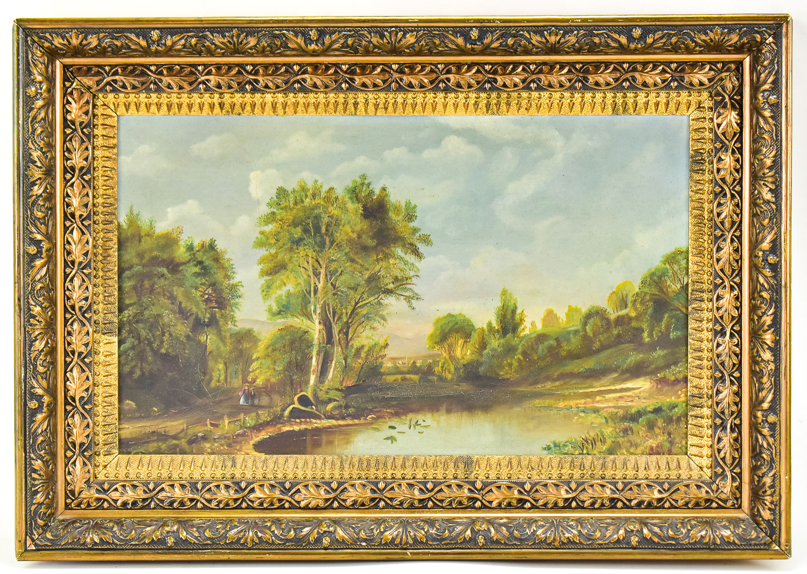 'DOWN A COUNTRY LANE' OIL PAINTING