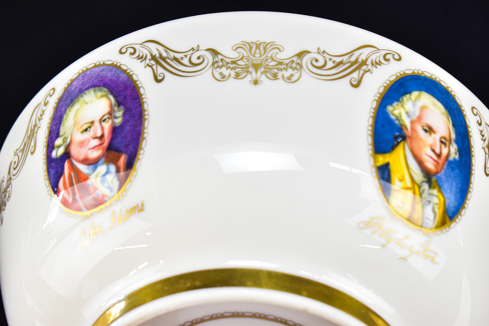LENOX "PATROITS" BOWL AND SWAN SALT DIP