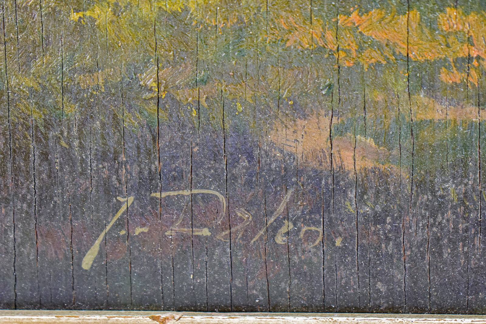 J. DALEN 'DUTCH COUNTRYSIDE LANDSCAPE' OIL PAINTING