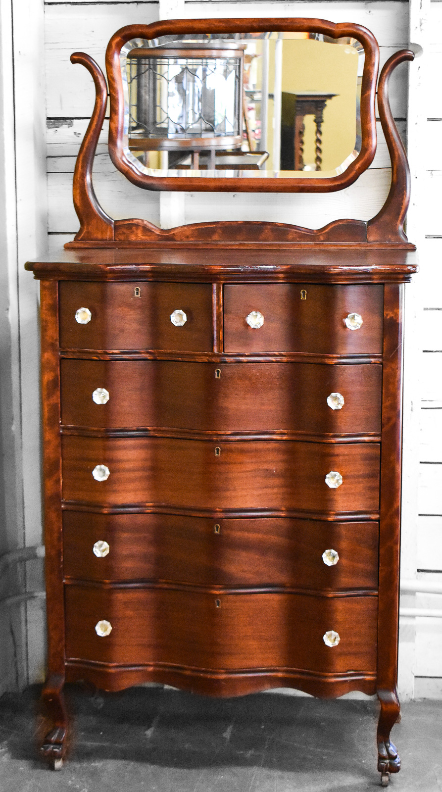 CHIPPENDALE REVIVAL MAHOGANY HIGHBOY