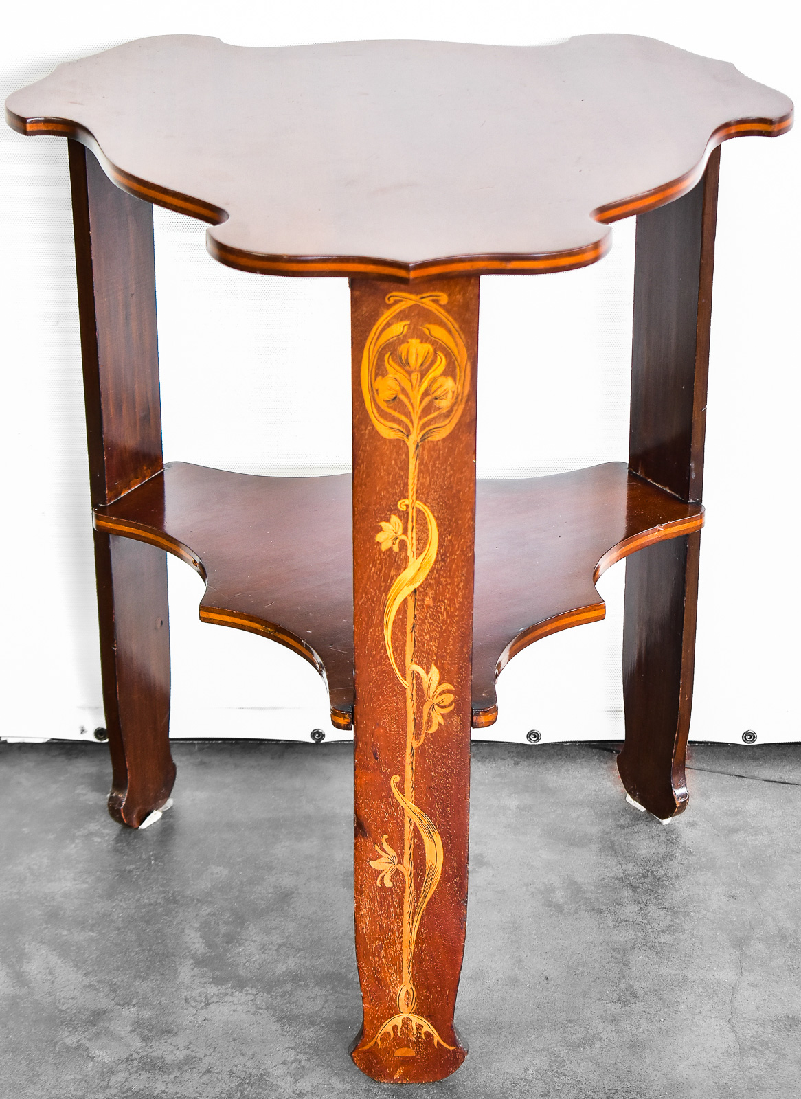 ECOLE DE ANCY STYLE TRIFORM SIDE TABLE