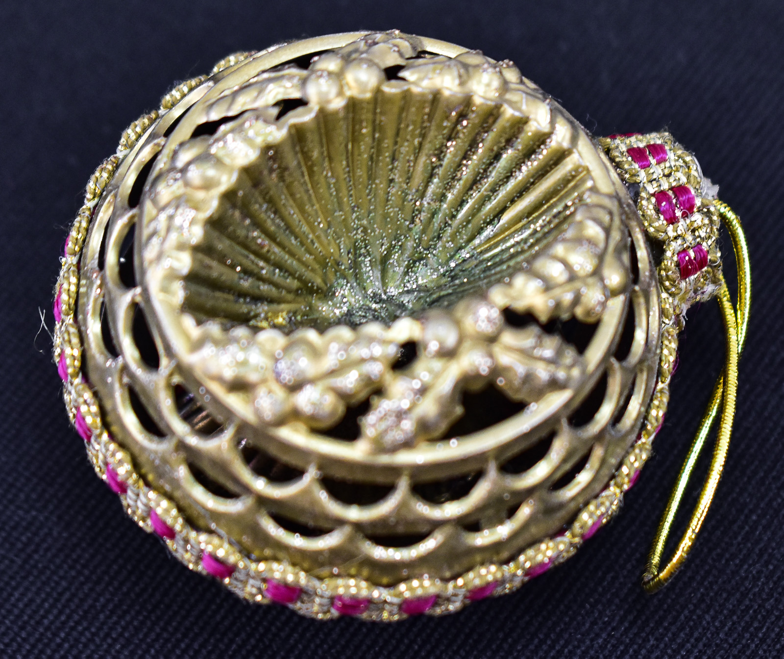 LARGE MID-CENTURY COLLECTION OF BRADFORD PLASTIC FILIGREE, CAGE & ANGEL HAIR ORNAMENTS