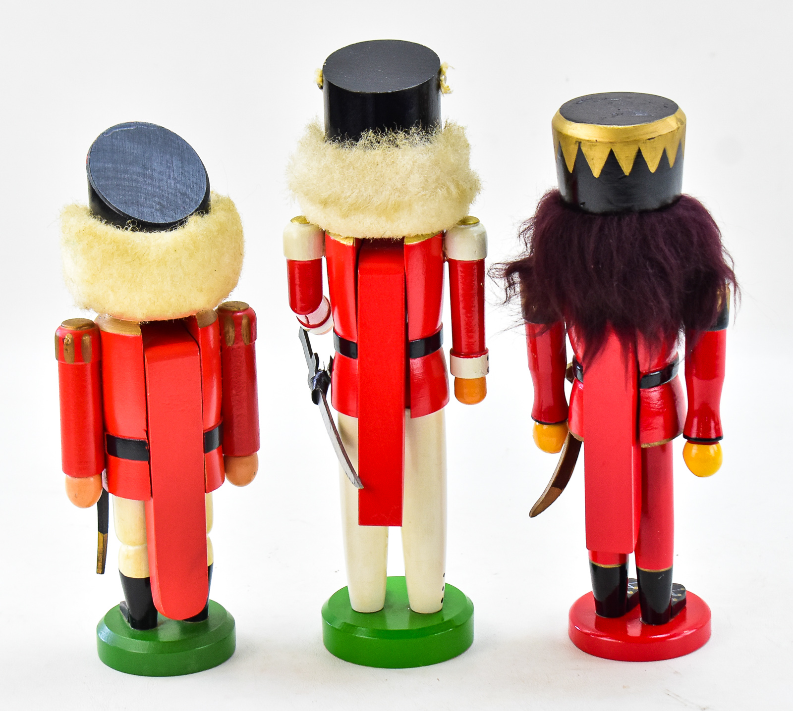 TRIO OF GERMAN ERZEGEBIRGE & ULLMAN GMBH WOODEN NUTCRACKERS