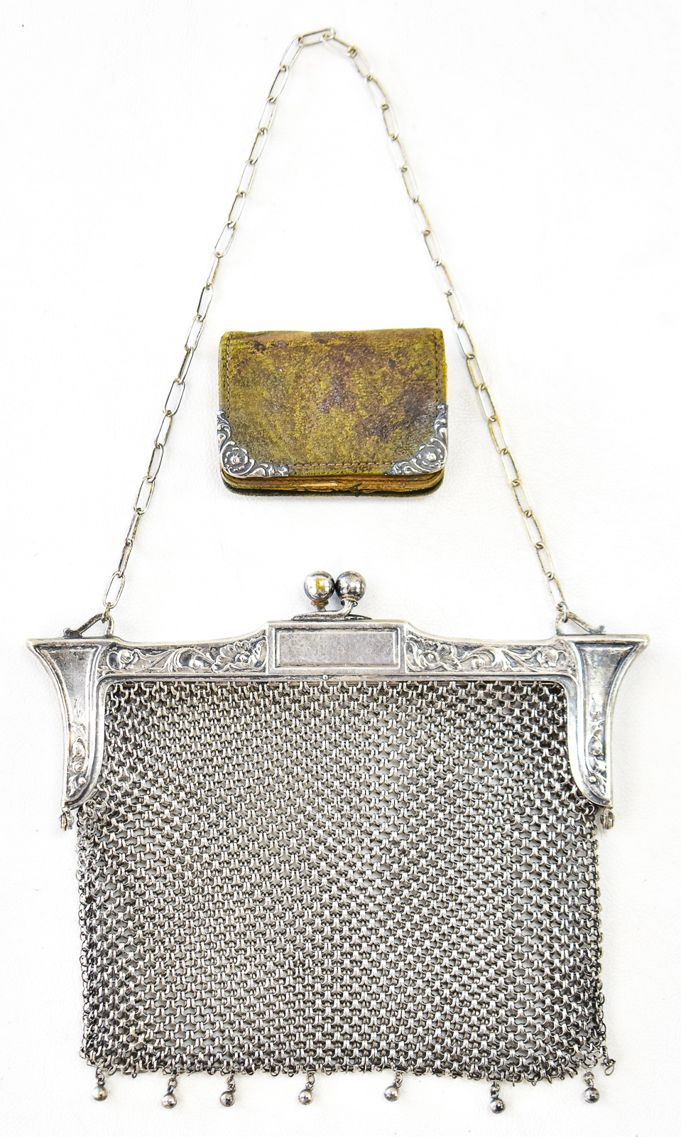GERMAN SILV ER MESH PURSE & COIN PURSE