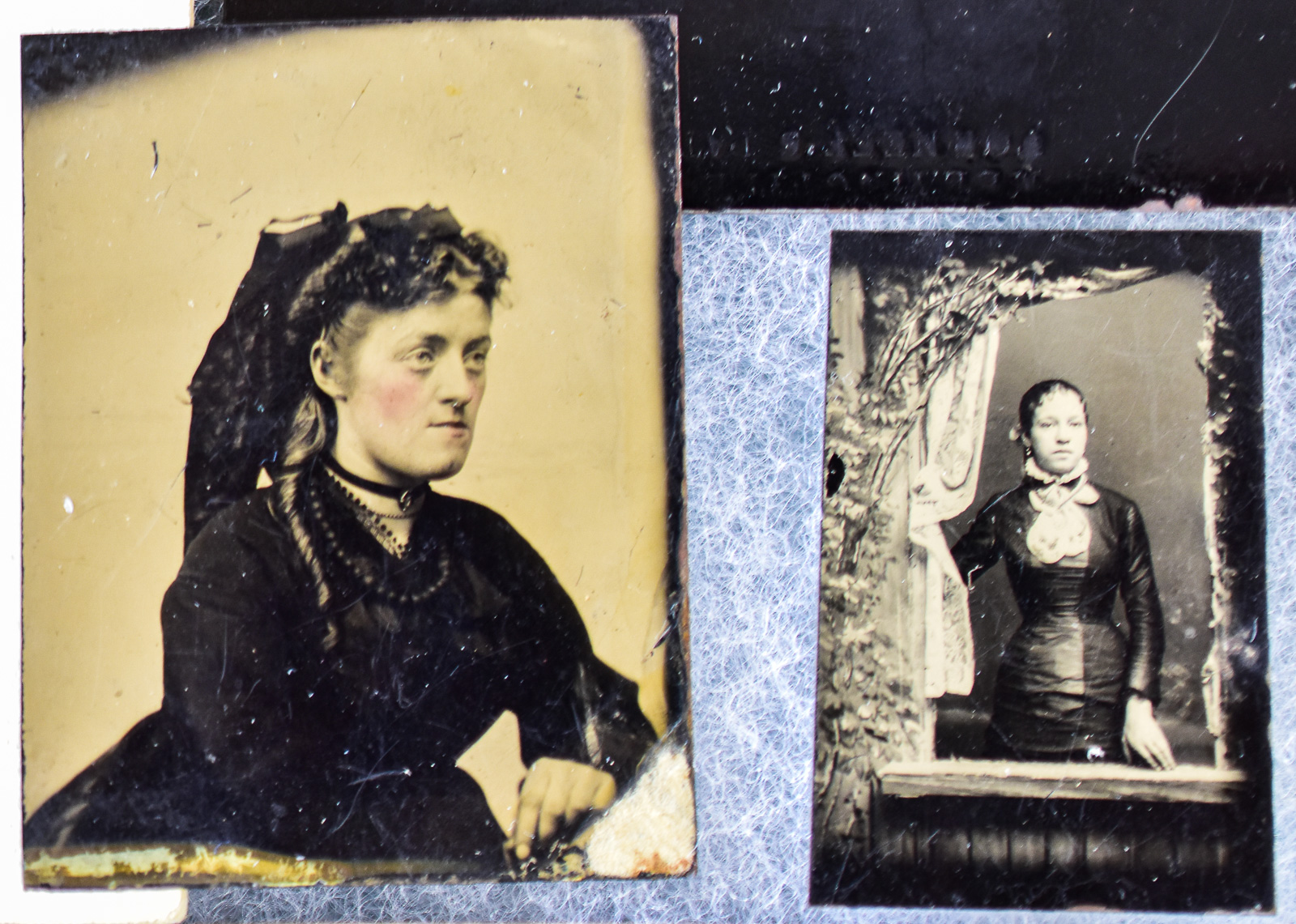 COLLECTION OF 19TH CENTURY TIN TYPE PORTRAITS