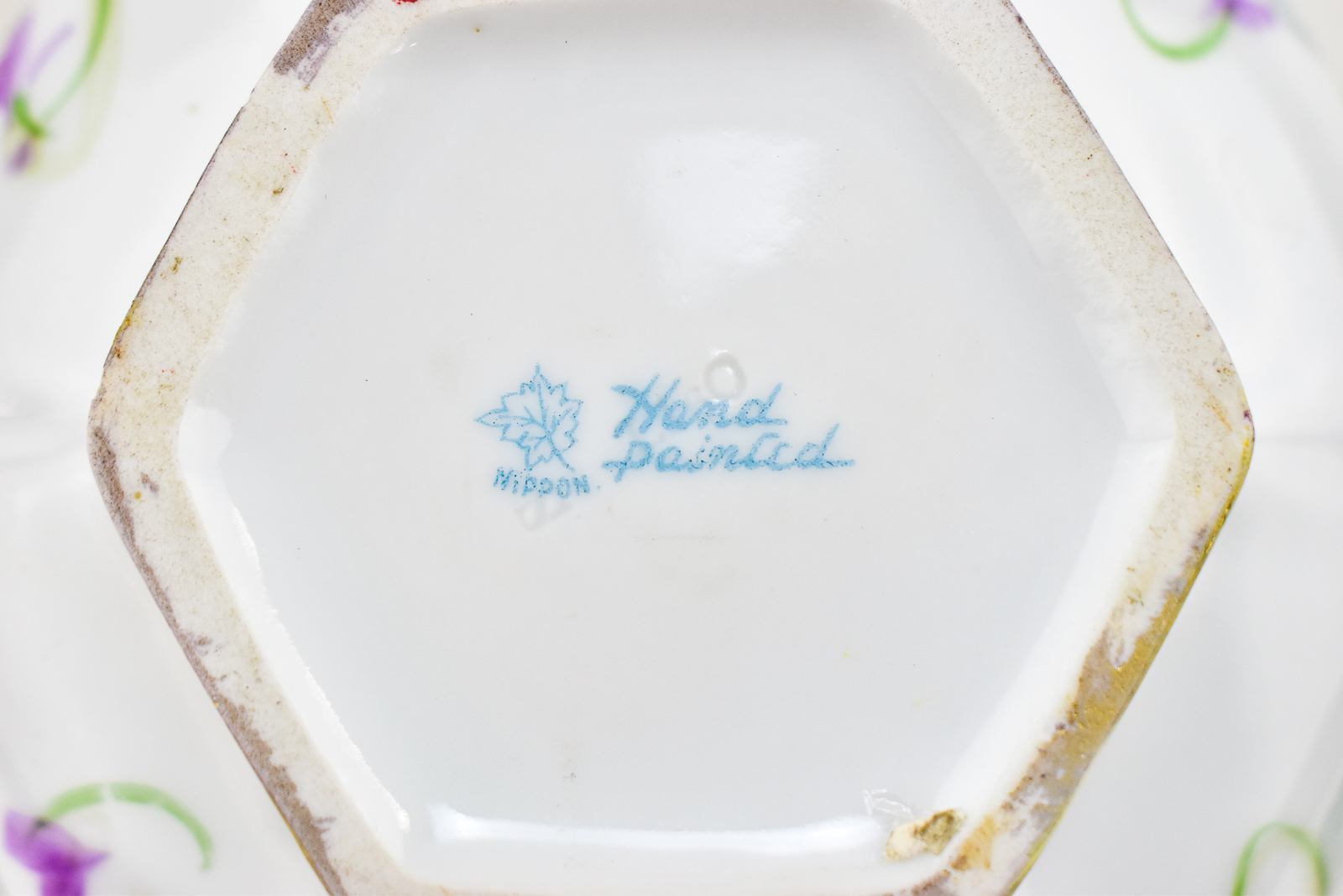 ASSORTMENT OF HAND-PAINTED NIPPON PORCELAIN
