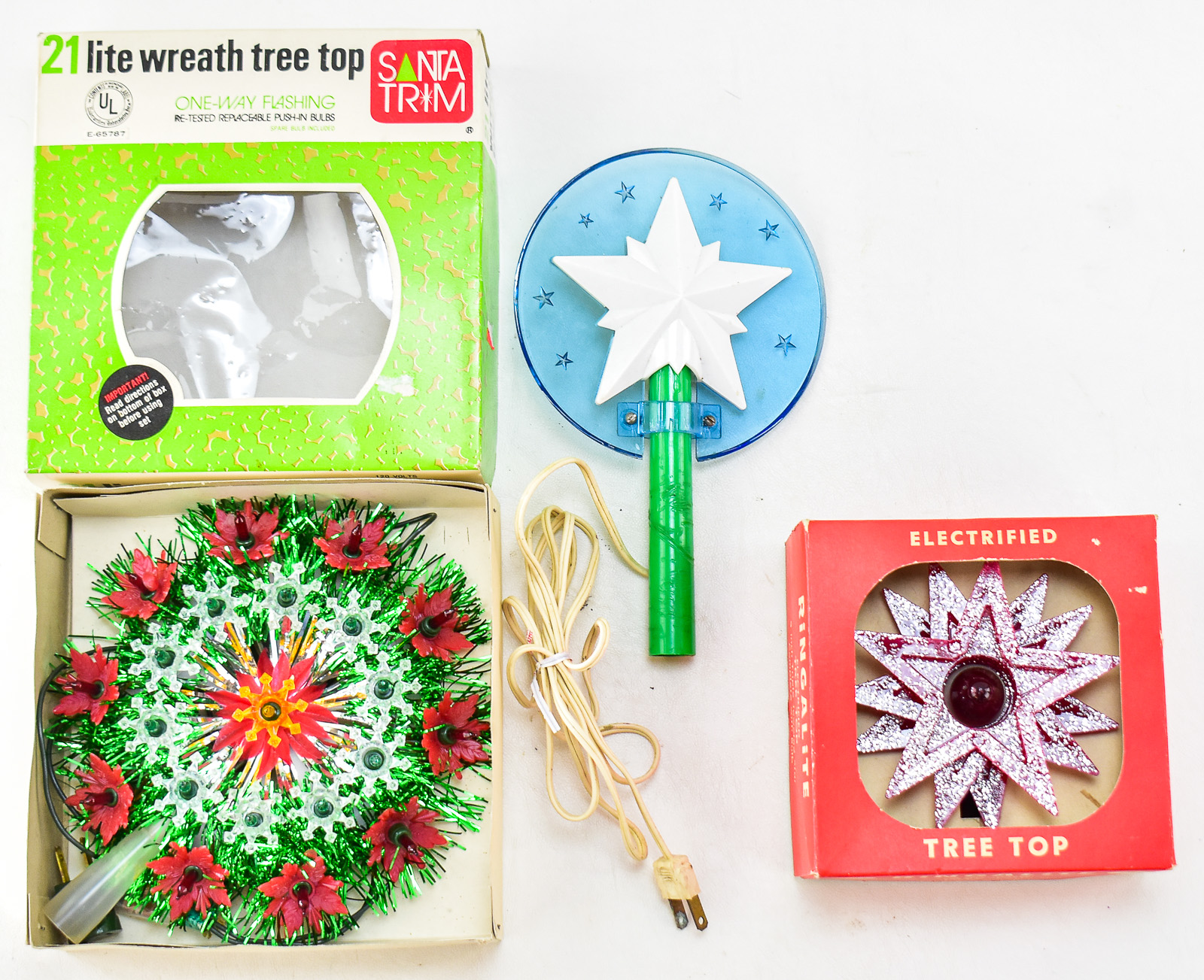 LIGHT UP TREE TOPPER TRIO