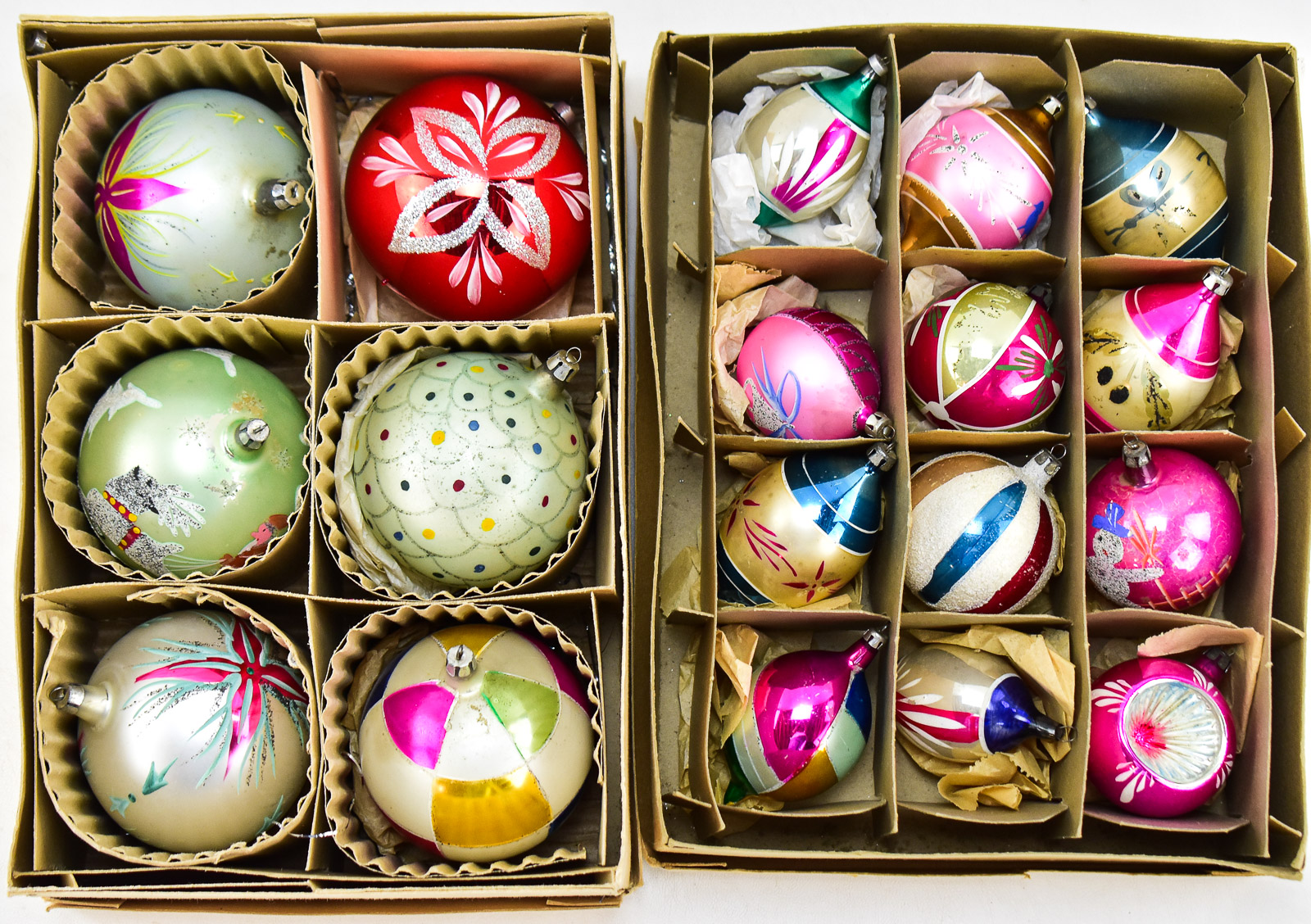 MERCURY GLASS CHRISTMAS ORNAMENT ASSORTMENT