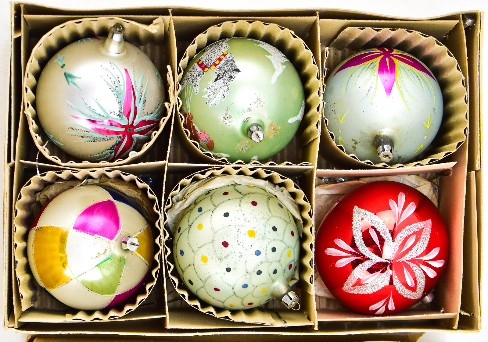 MERCURY GLASS CHRISTMAS ORNAMENT ASSORTMENT