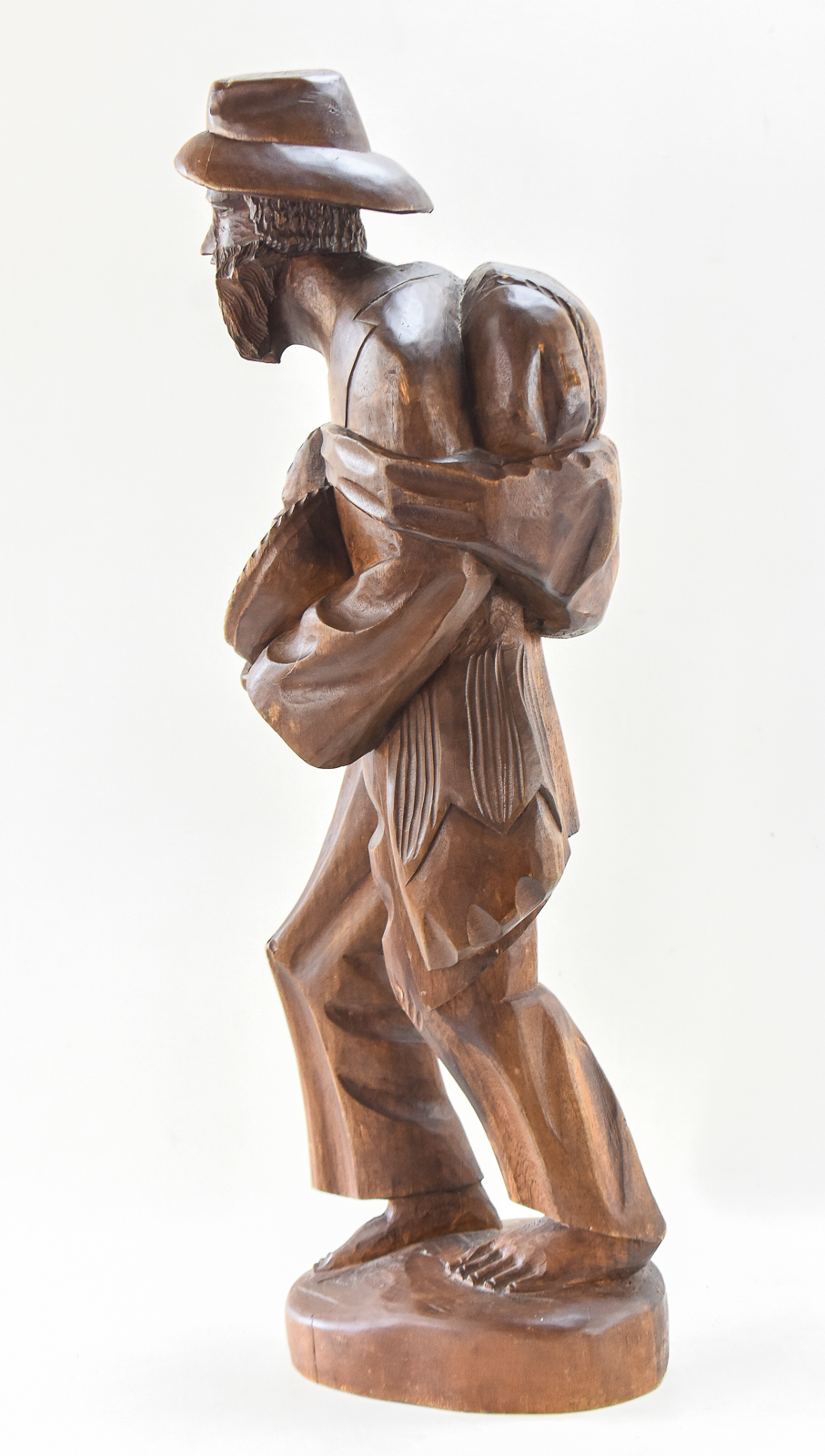 GERMAN BLACK FOREST HAND-CARVED WOOD SCULPTURE