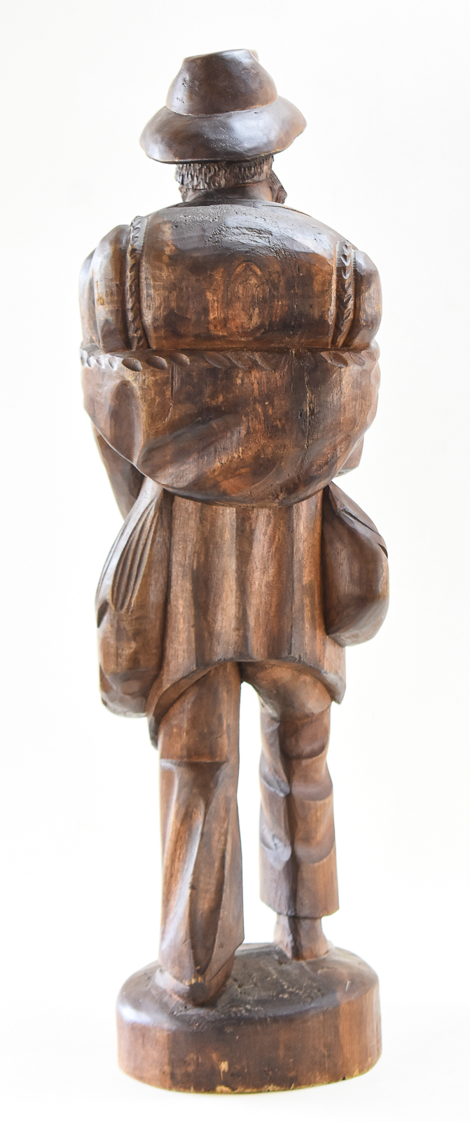 GERMAN BLACK FOREST HAND-CARVED WOOD SCULPTURE