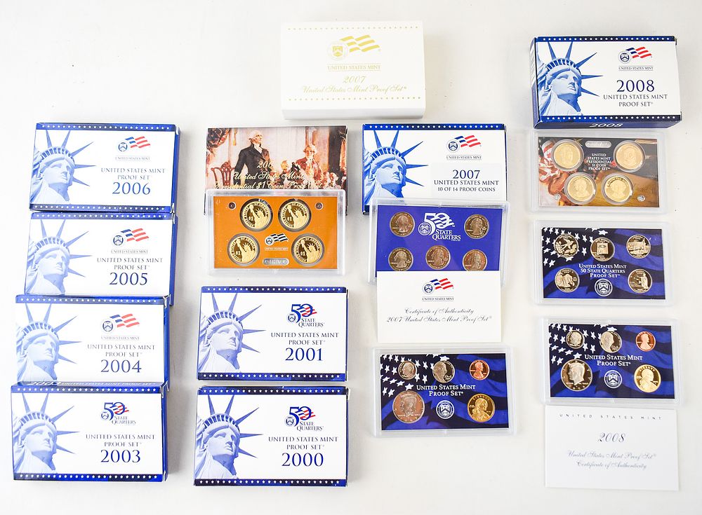 2000-2008 U.S. PROOF SETS