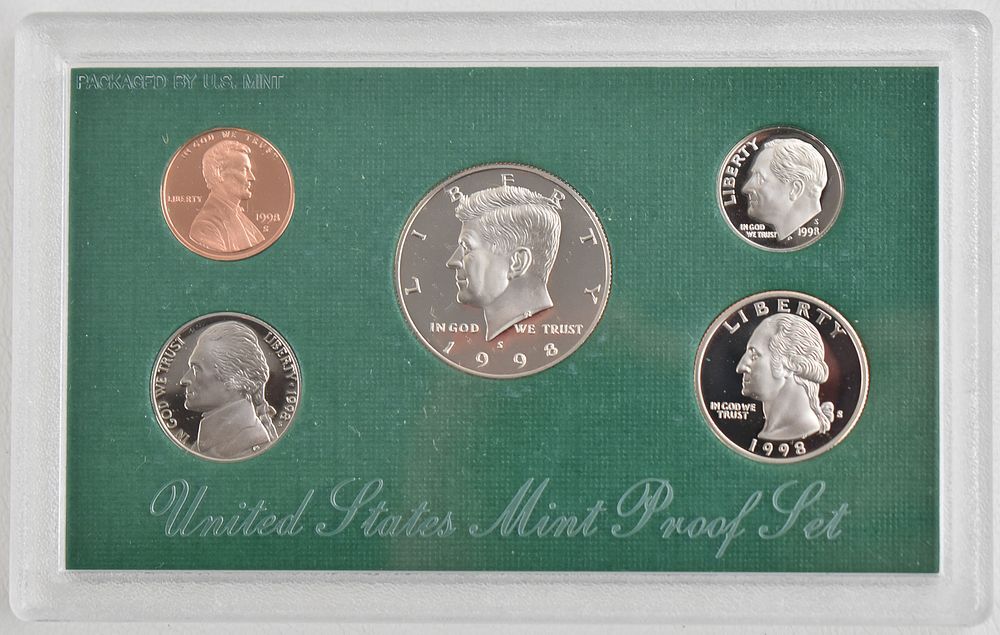9 U.S. PROOF SETS FROM THE 1990s