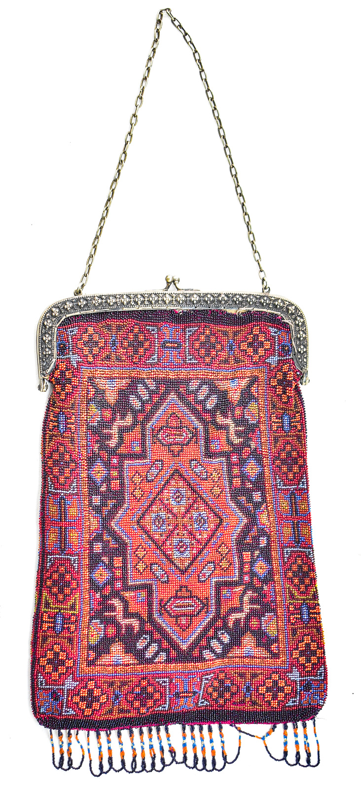 MIRCO BEADED PERSIAN RUG DESIGNED EVENING BAG