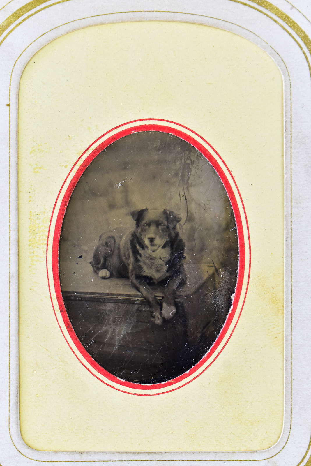 VICTORIAN LEATHER-BOUND PHOTO ALBUM W/ 26 PHOTOGRAPHS