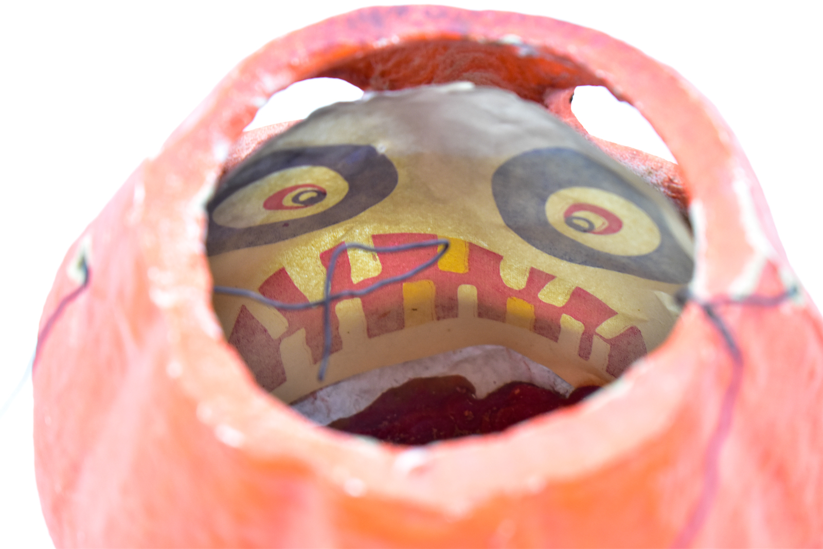 AMERICAN PULP PAPER MACHE JACK-O-LANTERN BUCKET