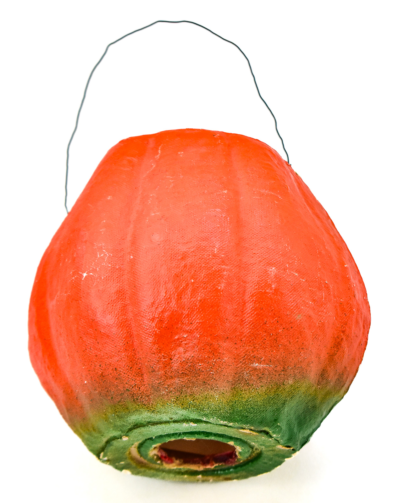 AMERICAN PULP PAPER MACHE JACK-O-LANTERN BUCKET