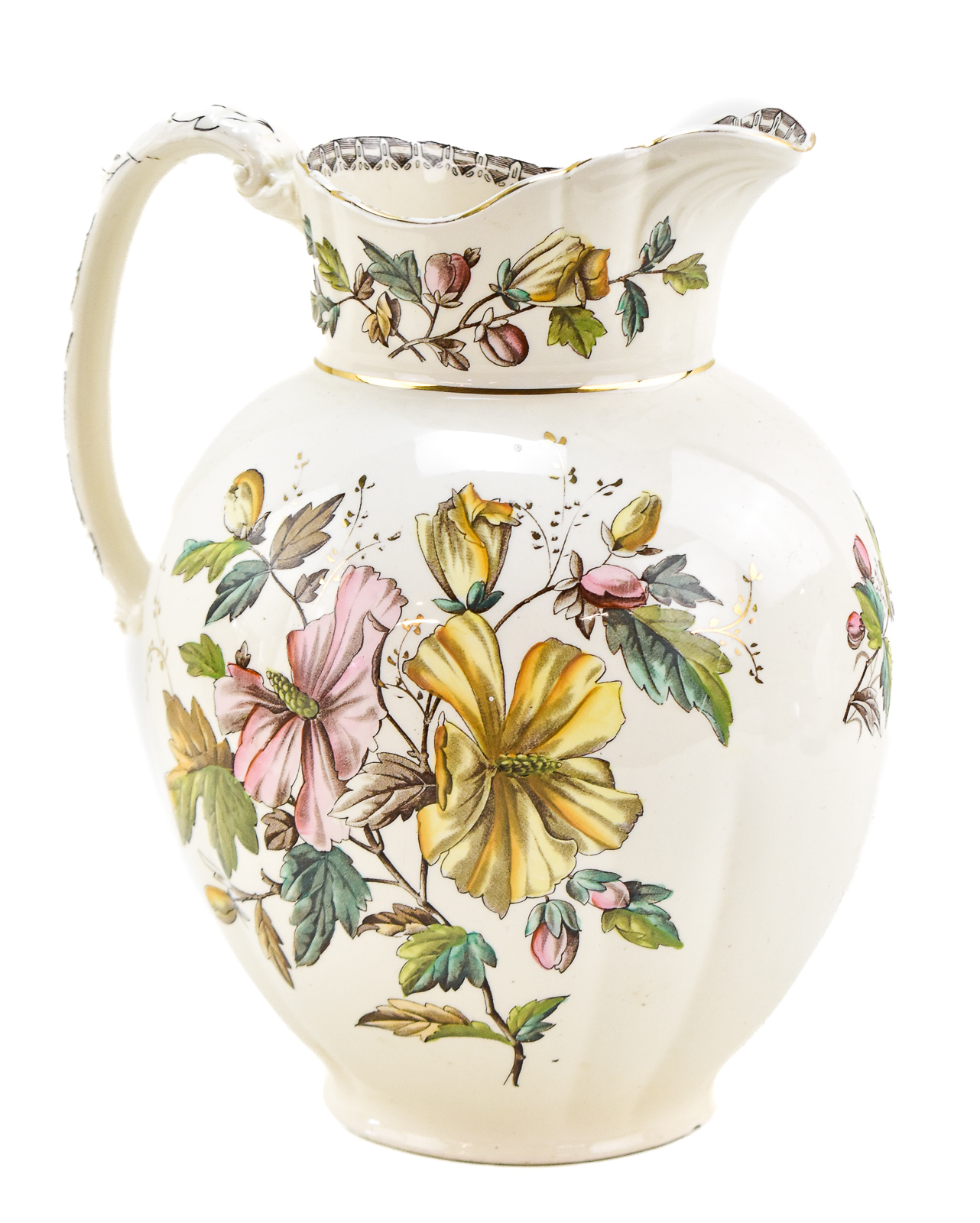 CERAMIC WASH BASIN AND PITCHER SET