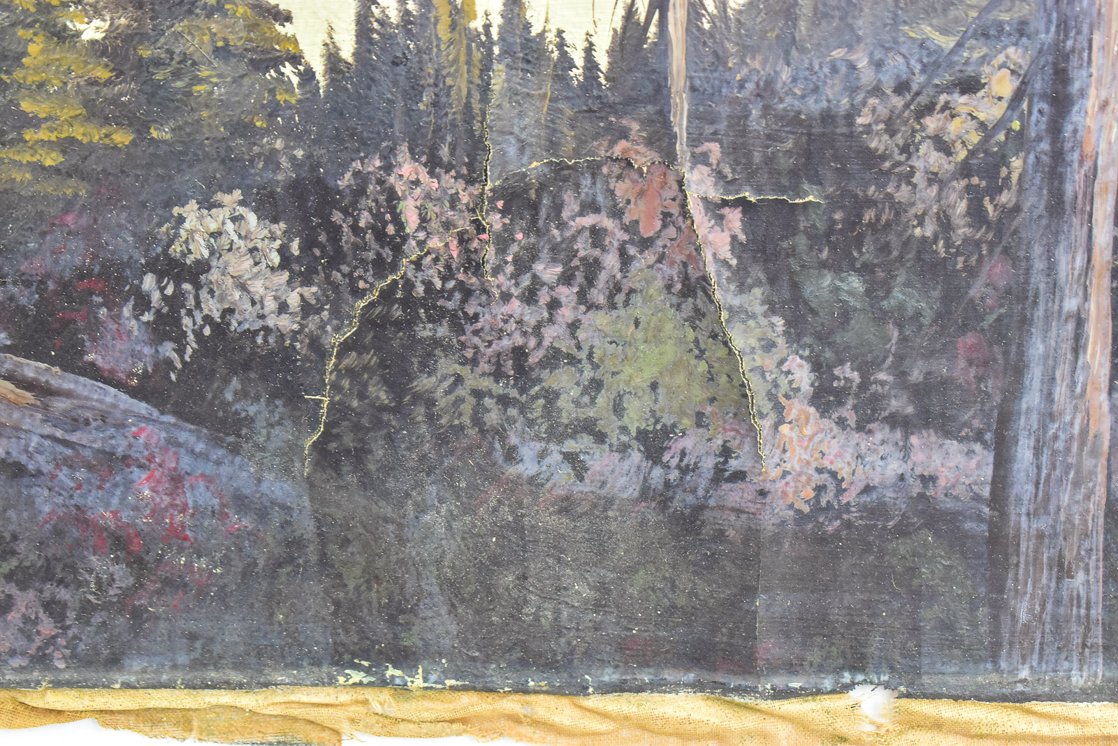 MELVIN BEARDEN 'OLYMPIC MOUNTAINS' OIL PAINTING
