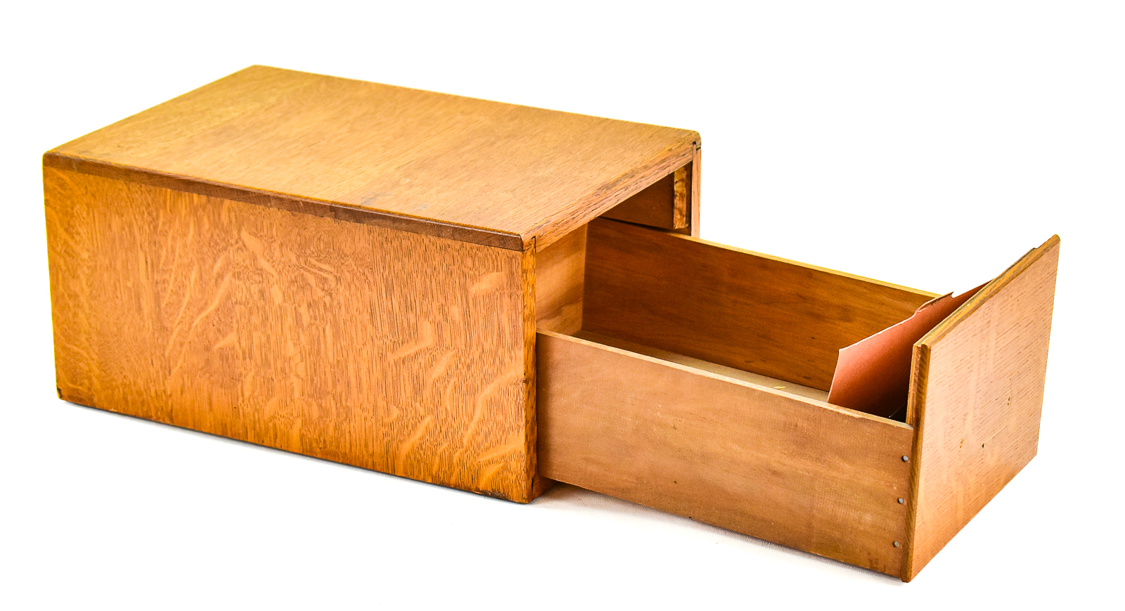 TABLETOP CARD CATALOG FILE BOX