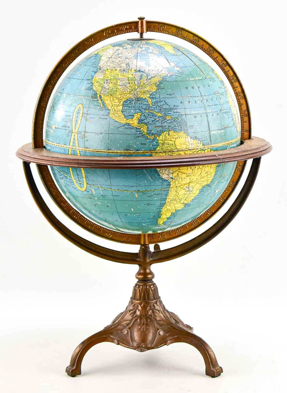 CRAM'S UNIVERSAL TERRESTRIAL GLOBE, C. 1939