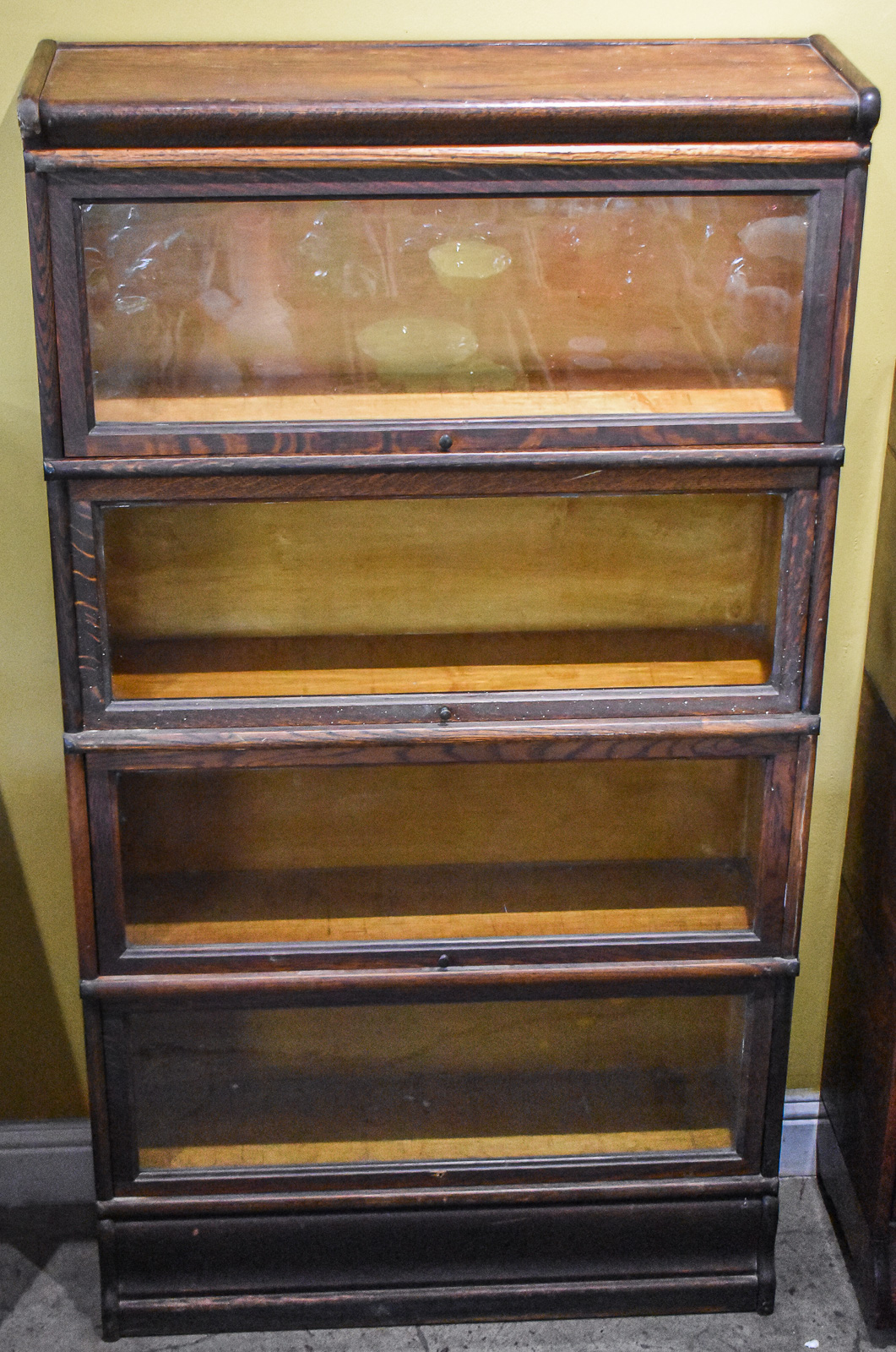 4 STACK OAK BARRISTER BOOKCASE