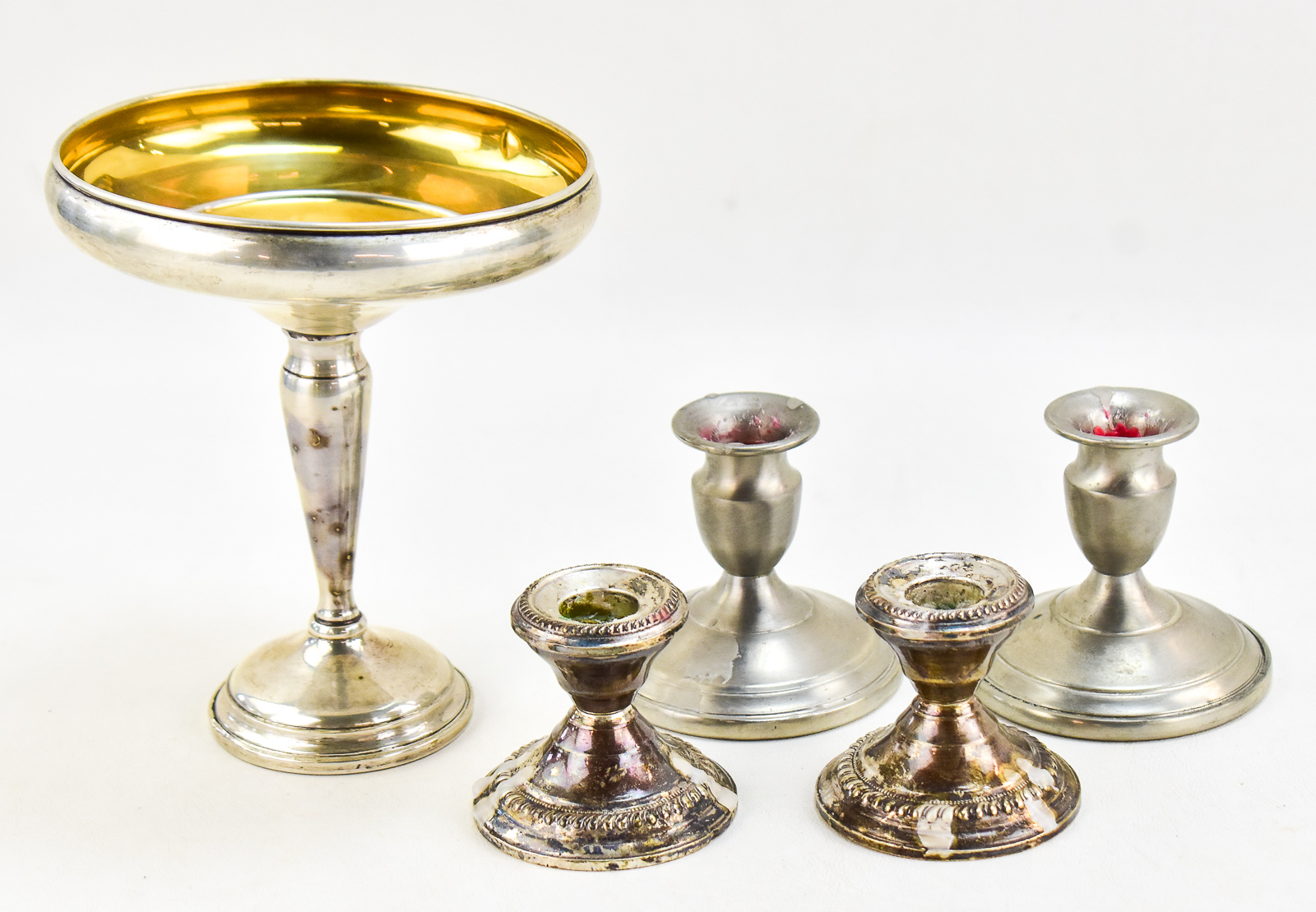SILVER TABLE DECOR; STERLING & PEWTER