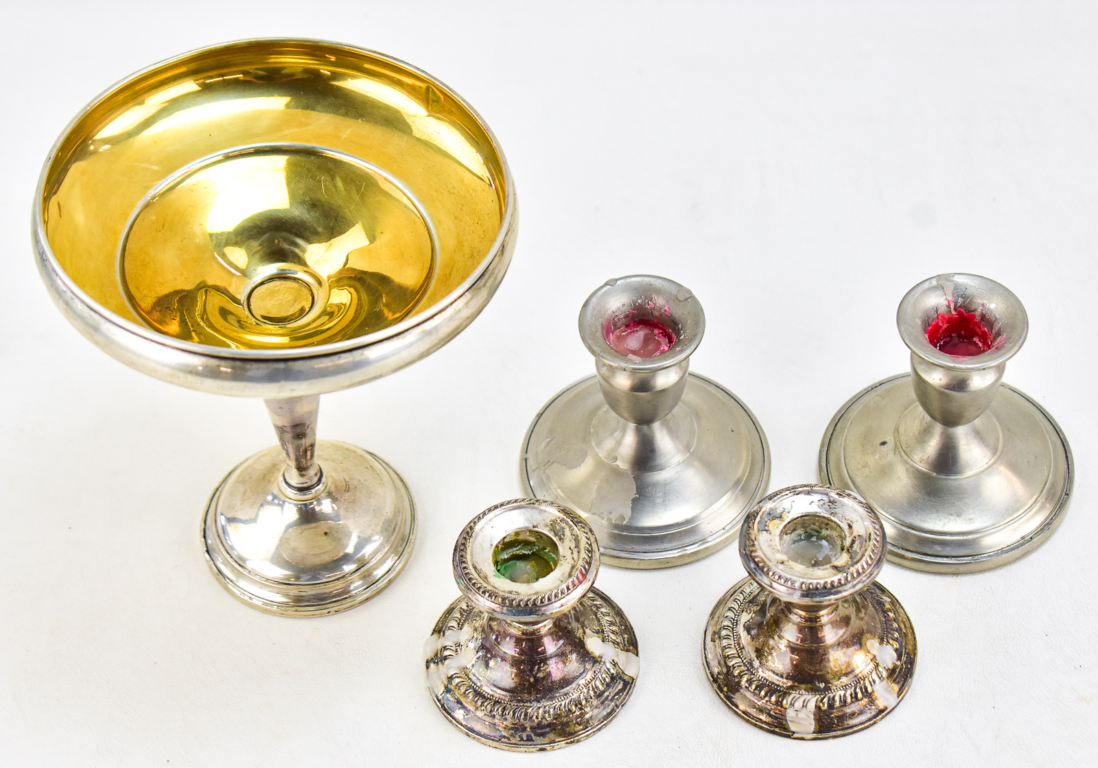 SILVER TABLE DECOR; STERLING & PEWTER